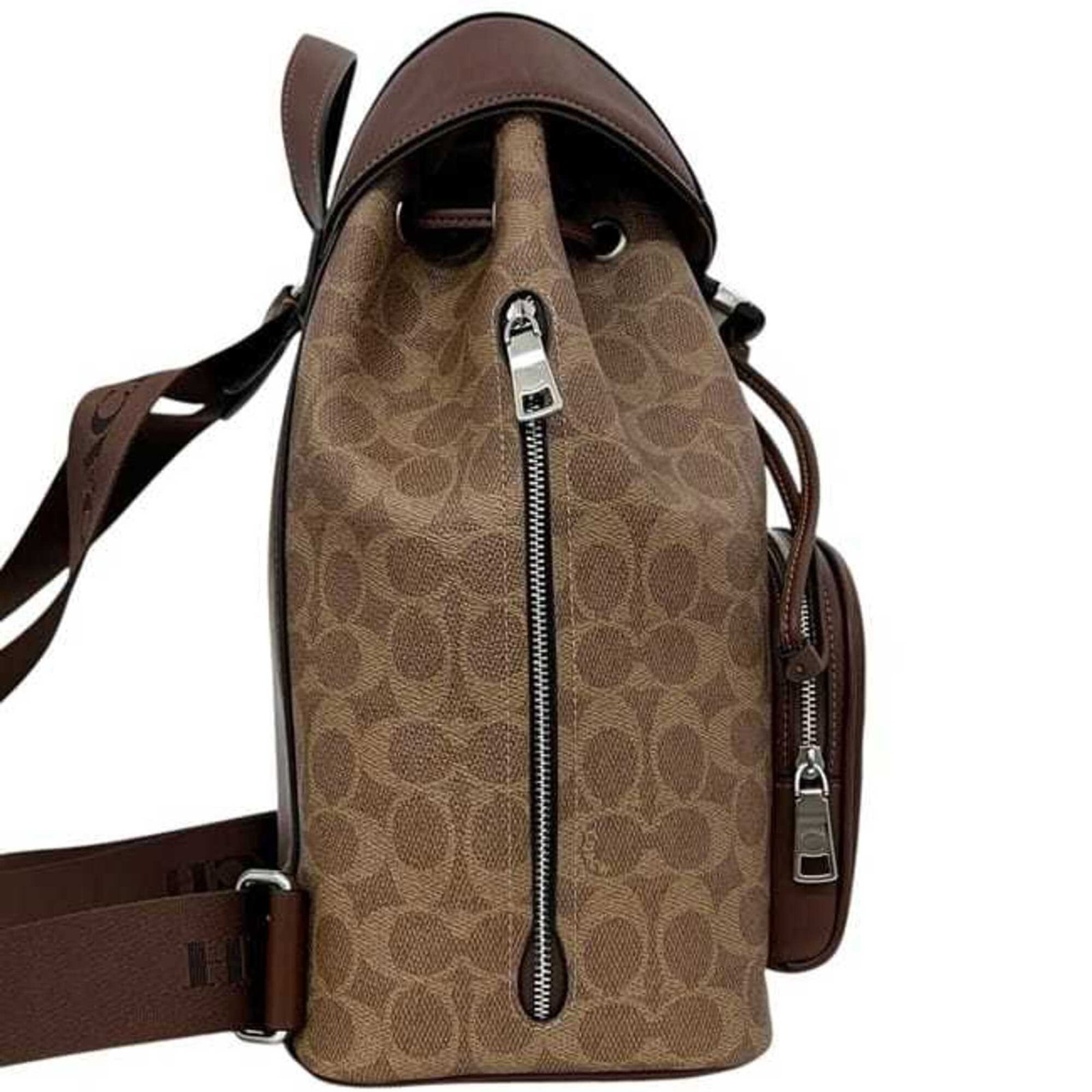 Pvc leather backpack coach - 6