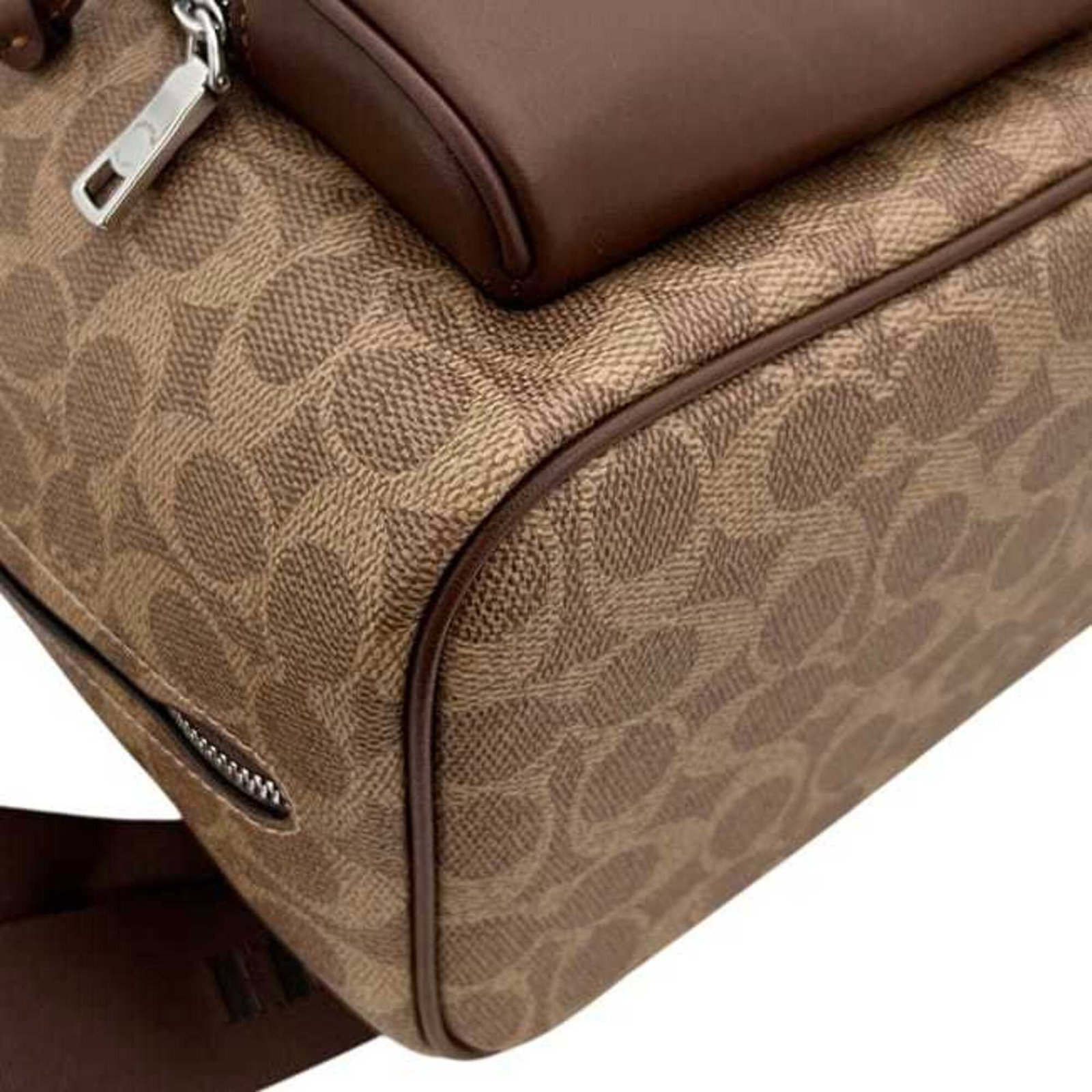 Pvc leather backpack coach - 7