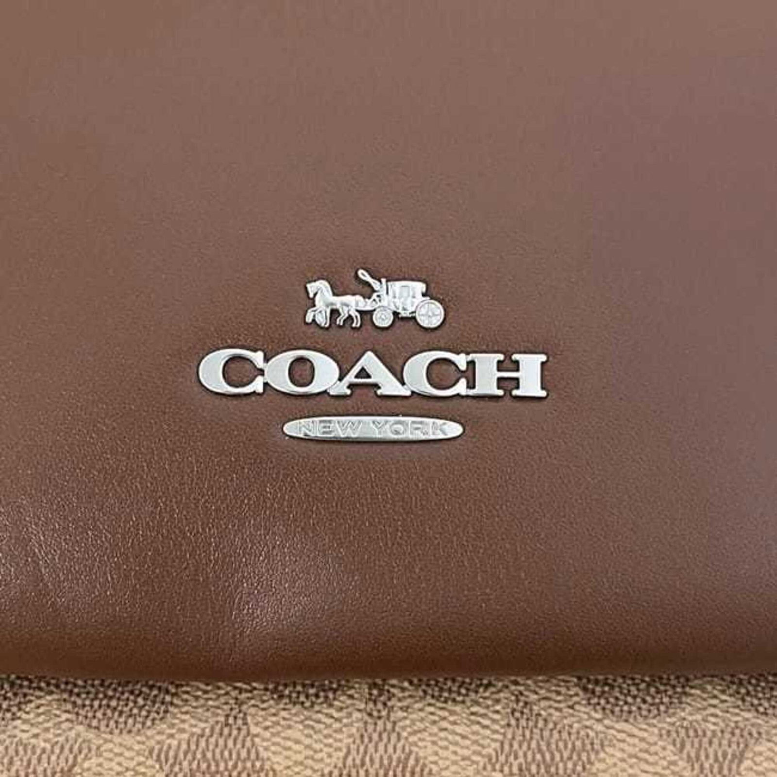 Pvc leather backpack coach - 8