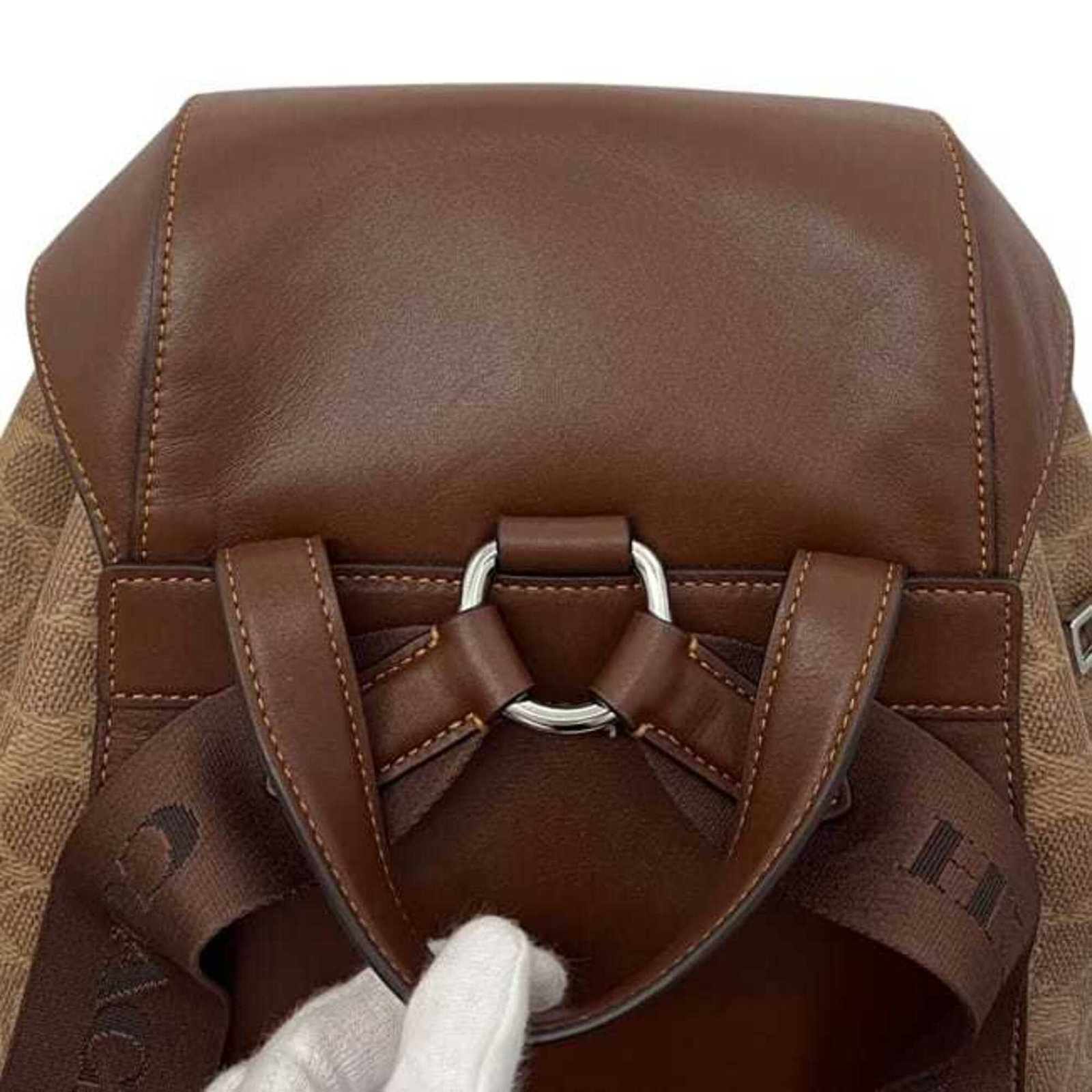 Pvc leather backpack coach - 9
