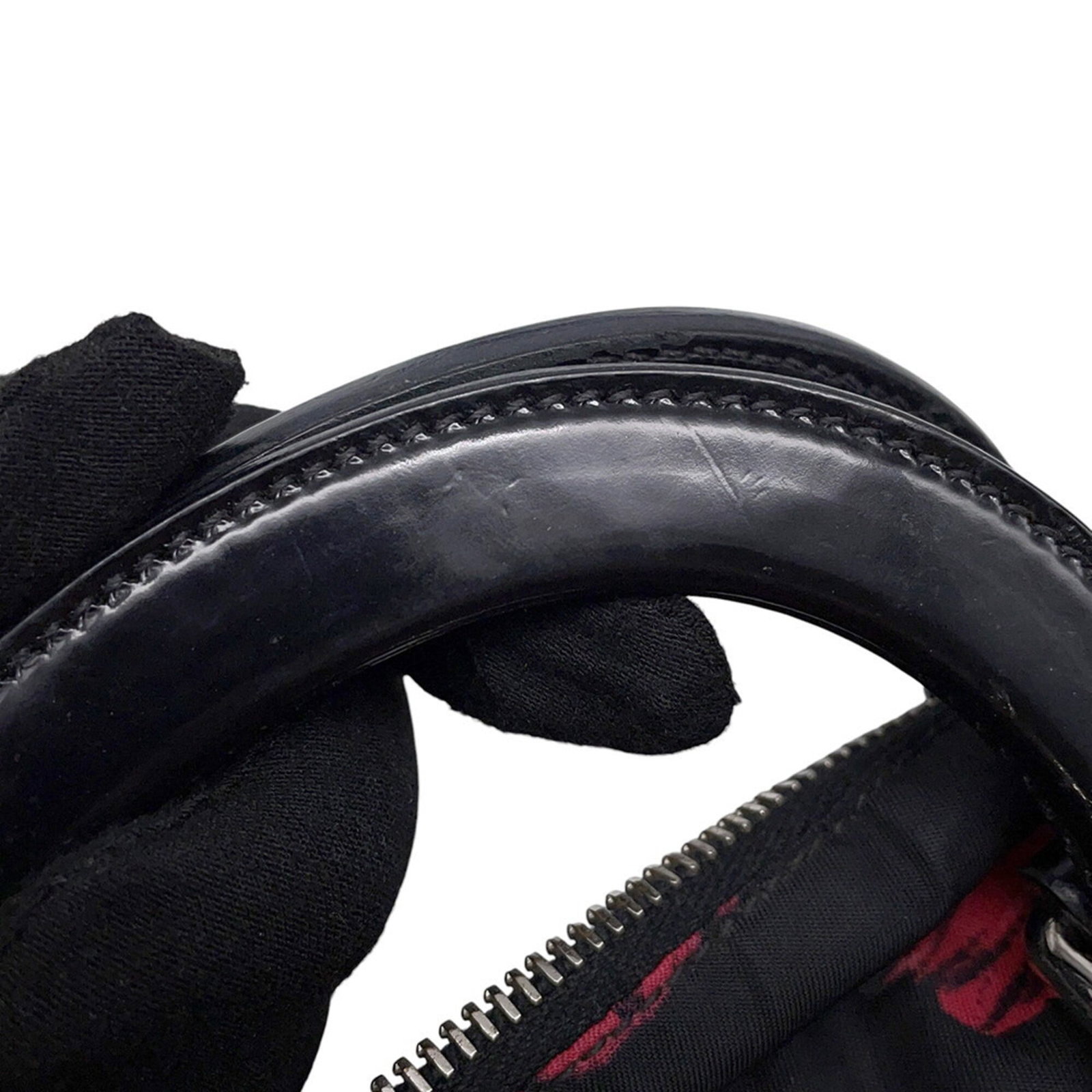 Handbag Nylon Leather Prada - 13