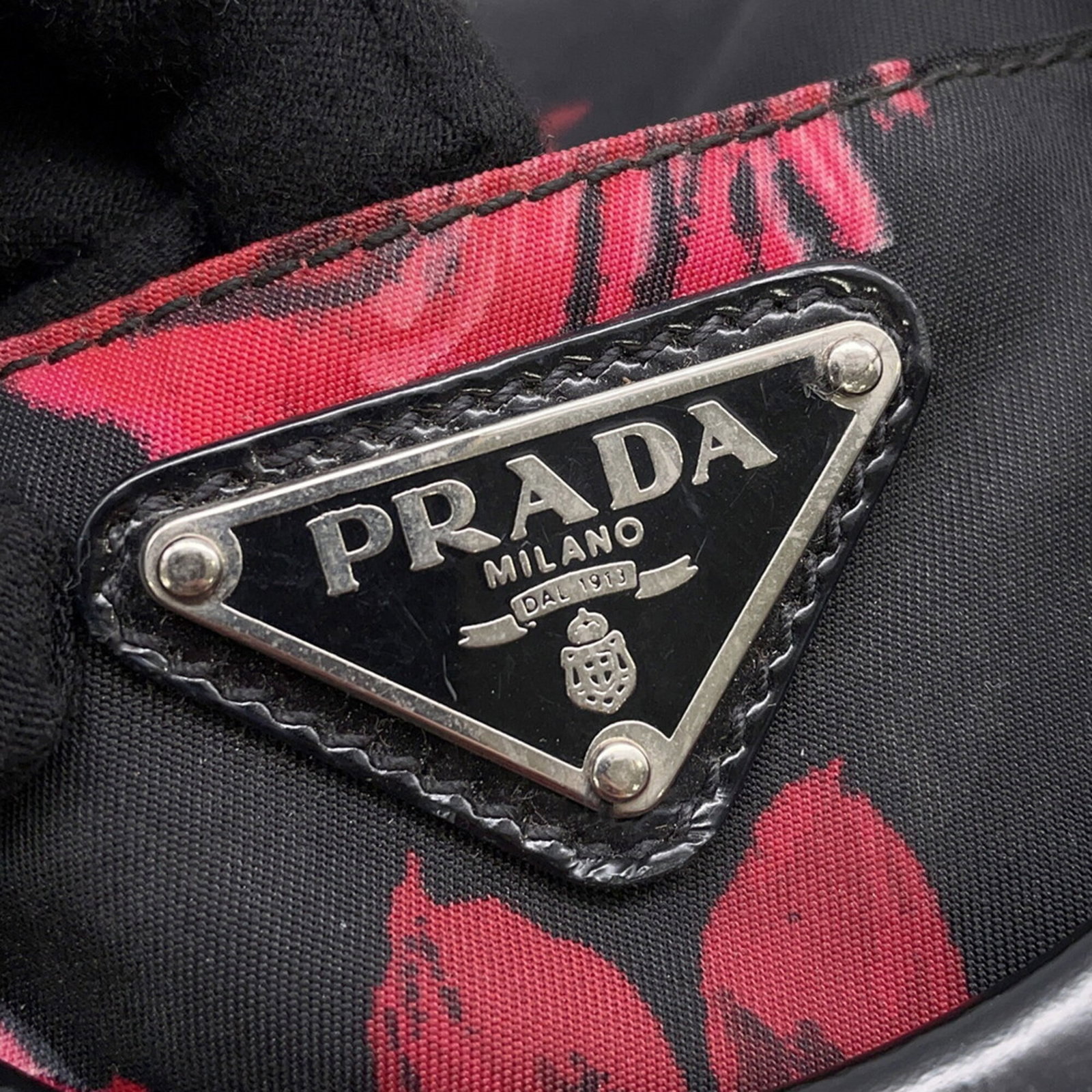 Handbag Nylon Leather Prada - 15
