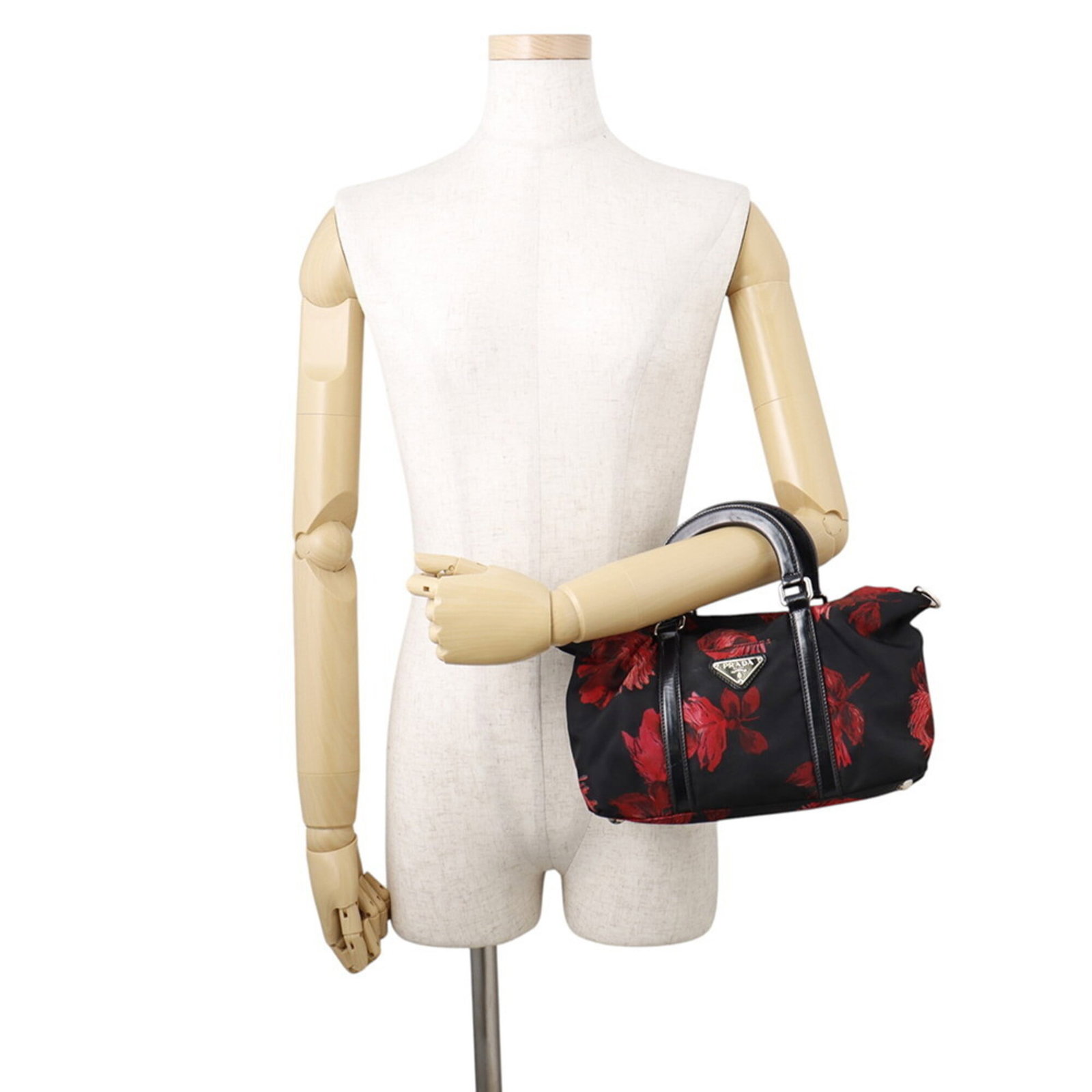 Handbag Nylon Leather Prada - 4