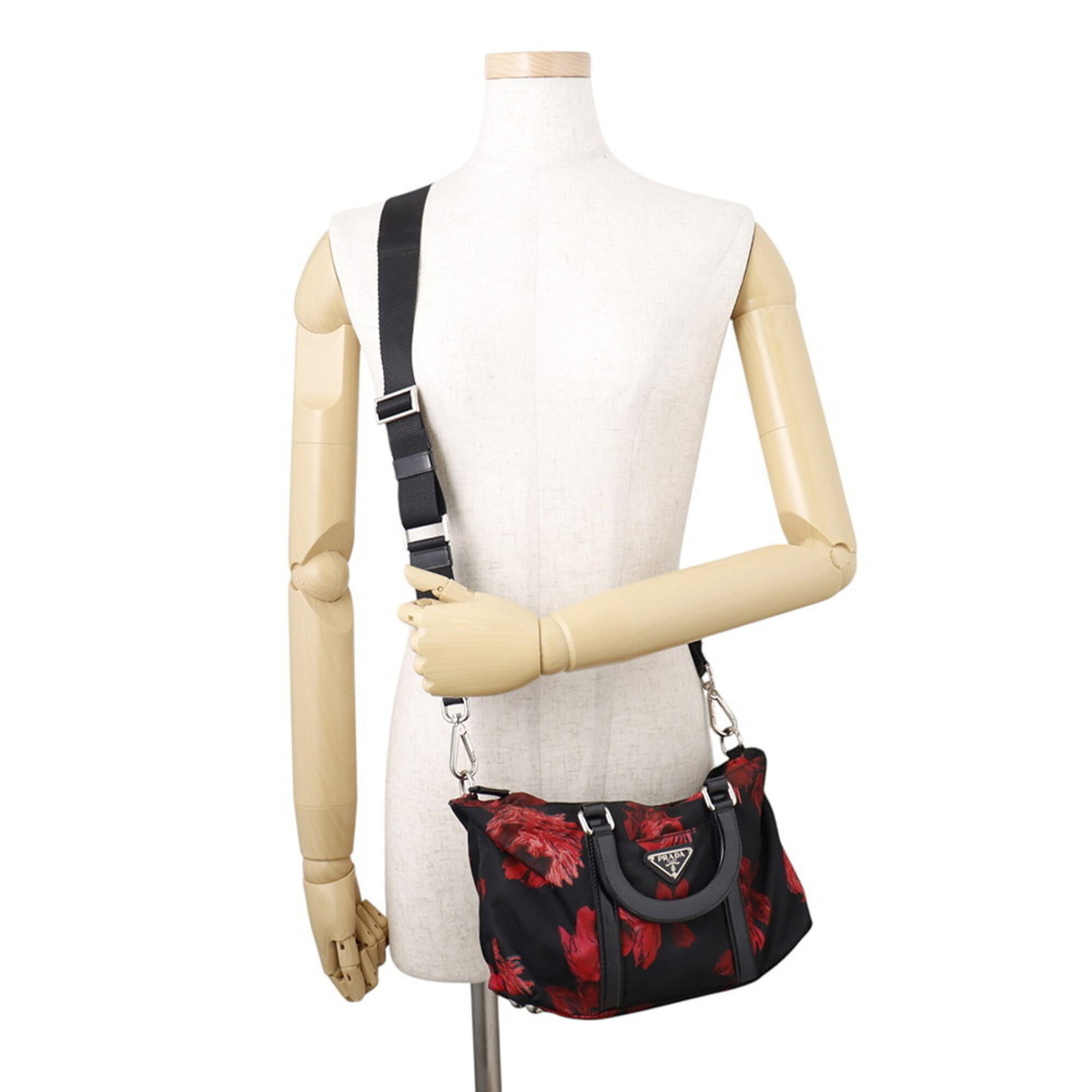 Handbag Nylon Leather Prada - 5
