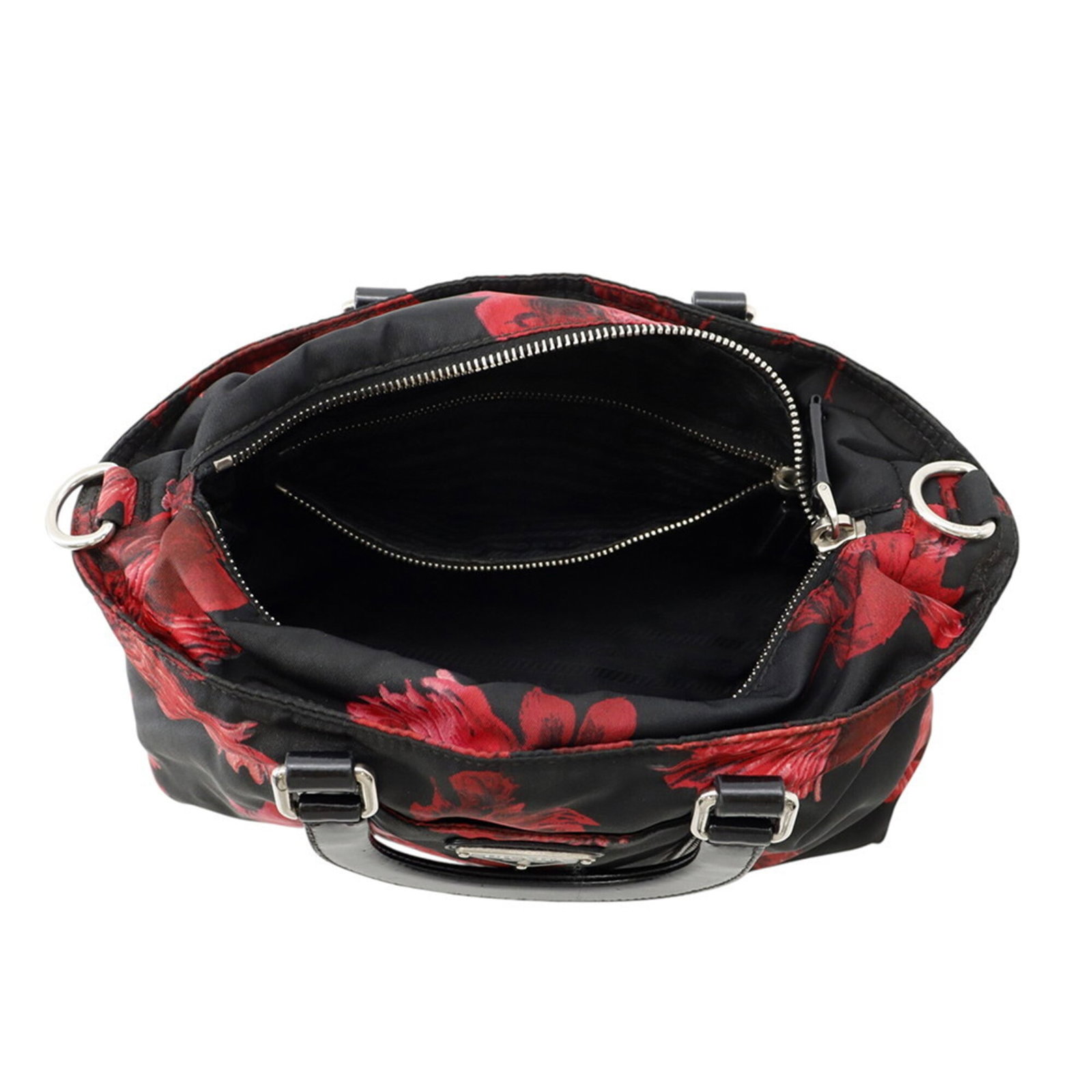 Handbag Nylon Leather Prada - 6