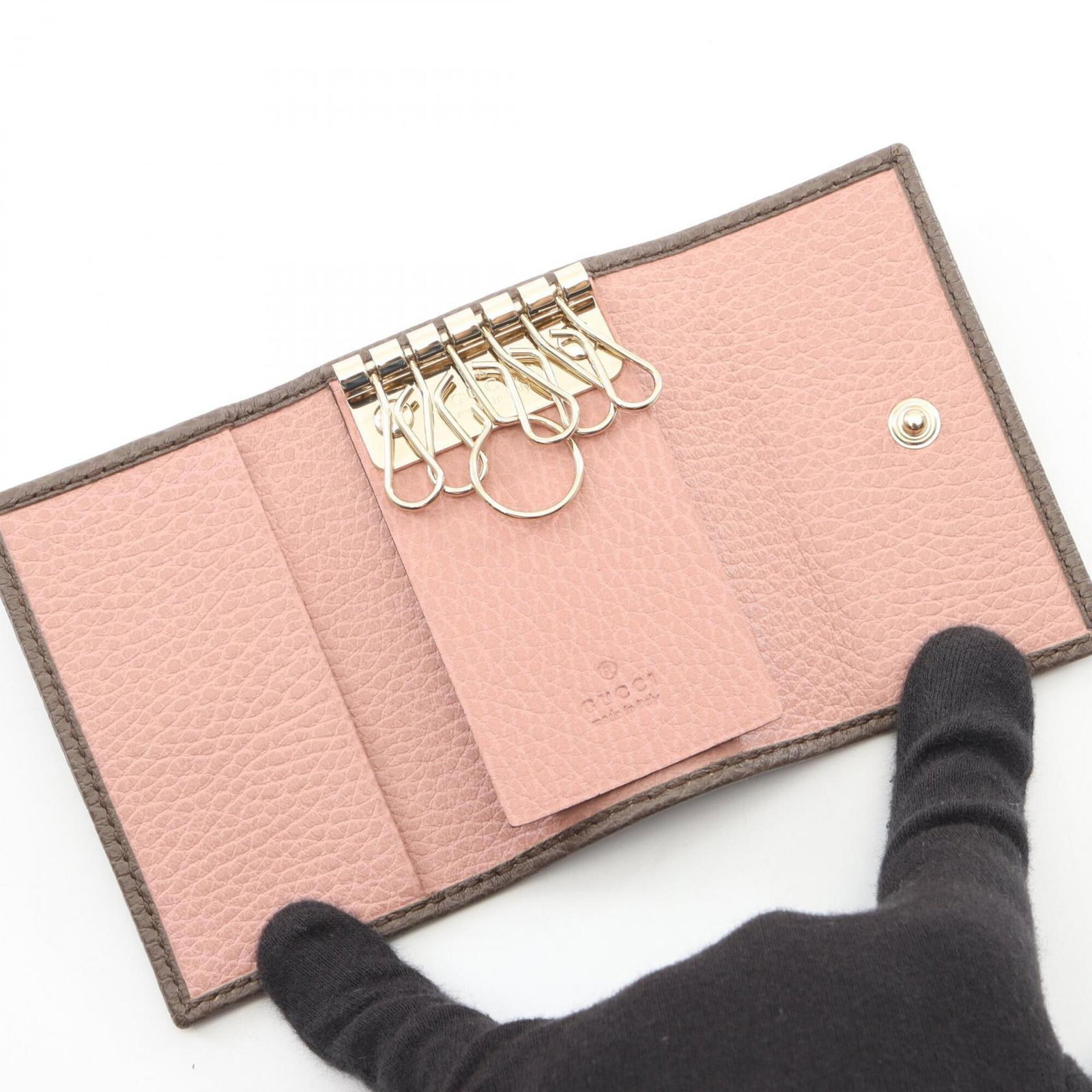 Keycase Leather Gucci - 3
