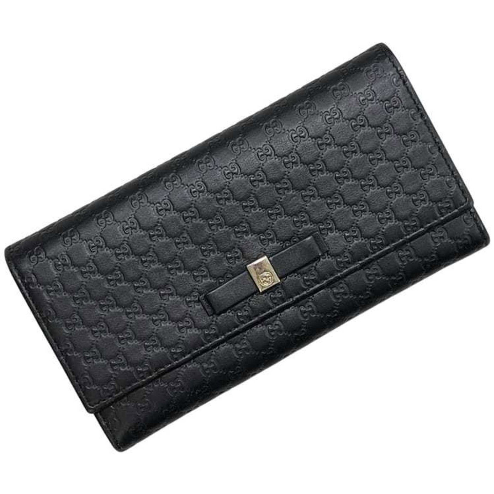 Gucci Long Wallet (Bi-Fold) Leather: Gucci Long Wallet (Bi-Fold) Leather The Gucci Long Wallet (Bi-Fold) Leather is a sleek and sophisticated accessory, boasting a classic bi-fold design and premium leather construction. Measuring