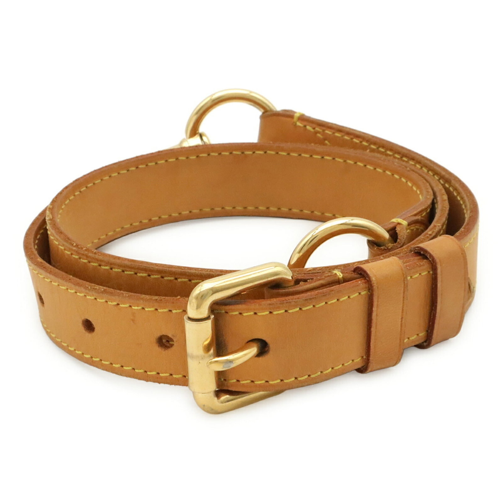 Louis Vuitton Louis Vuitton Shoulder Strap Natural Leather Adjustable Strap Only J00109: Louis Vuitton Louis Vuitton Shoulder Strap Natural Leather Adjustable Strap Only J00109 Natural leather shoulder strap from Louis Vuitton, featuring an adjustable design with a length of 101cm. Made
