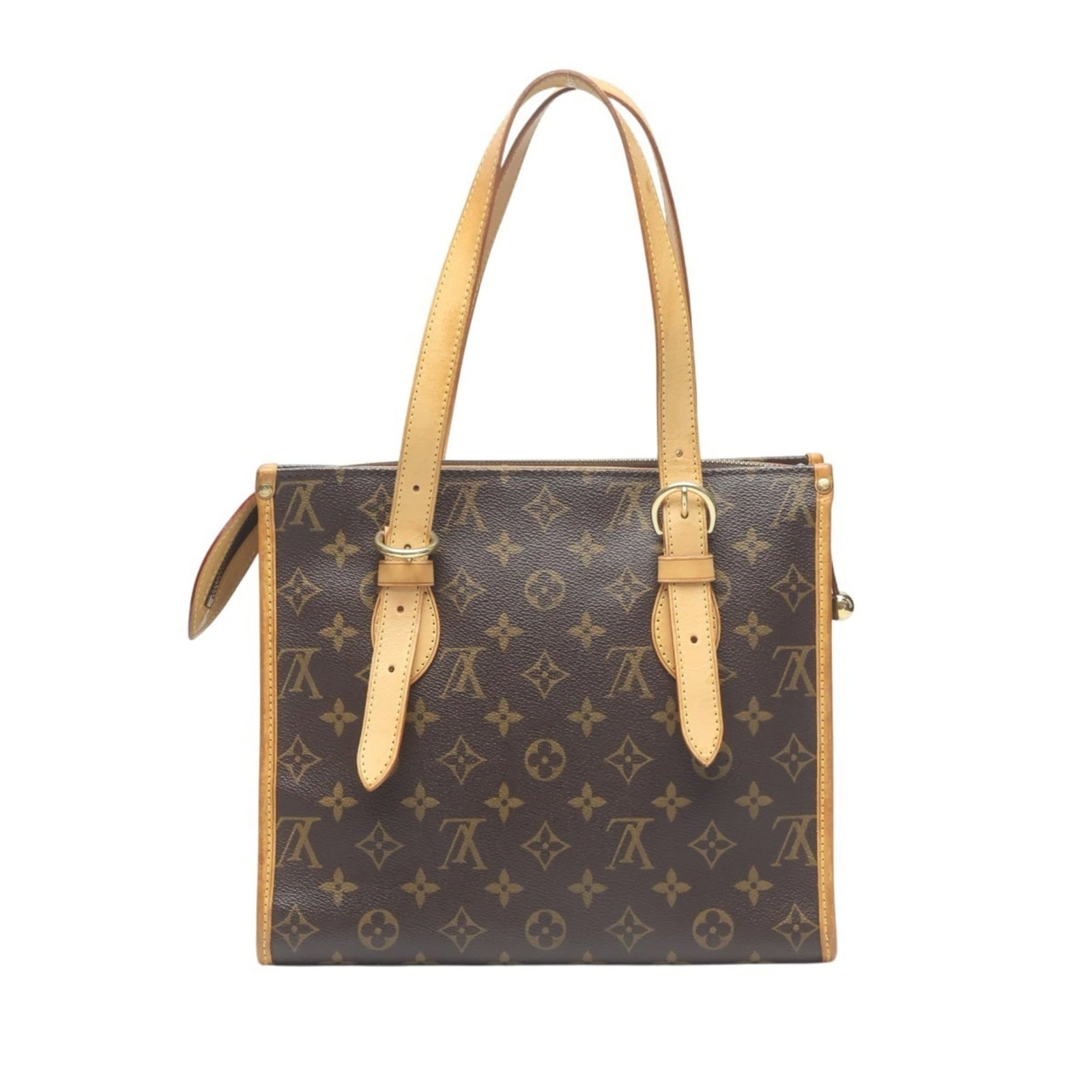 Louis Vuitton Monogram Tote: Louis Vuitton Monogram Tote Monogrammed luxury at its finest, this Louis Vuitton tote boasts the iconic Monogram pattern in rich brown hues. With its sturdy zipper closure and comfortable handle