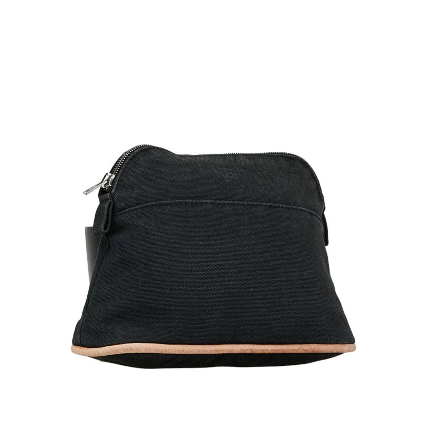 Canvas leather Hermes pouch - 2
