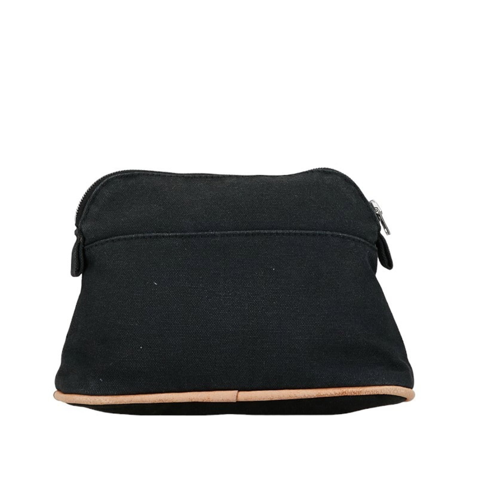 Canvas leather Hermes pouch - 3