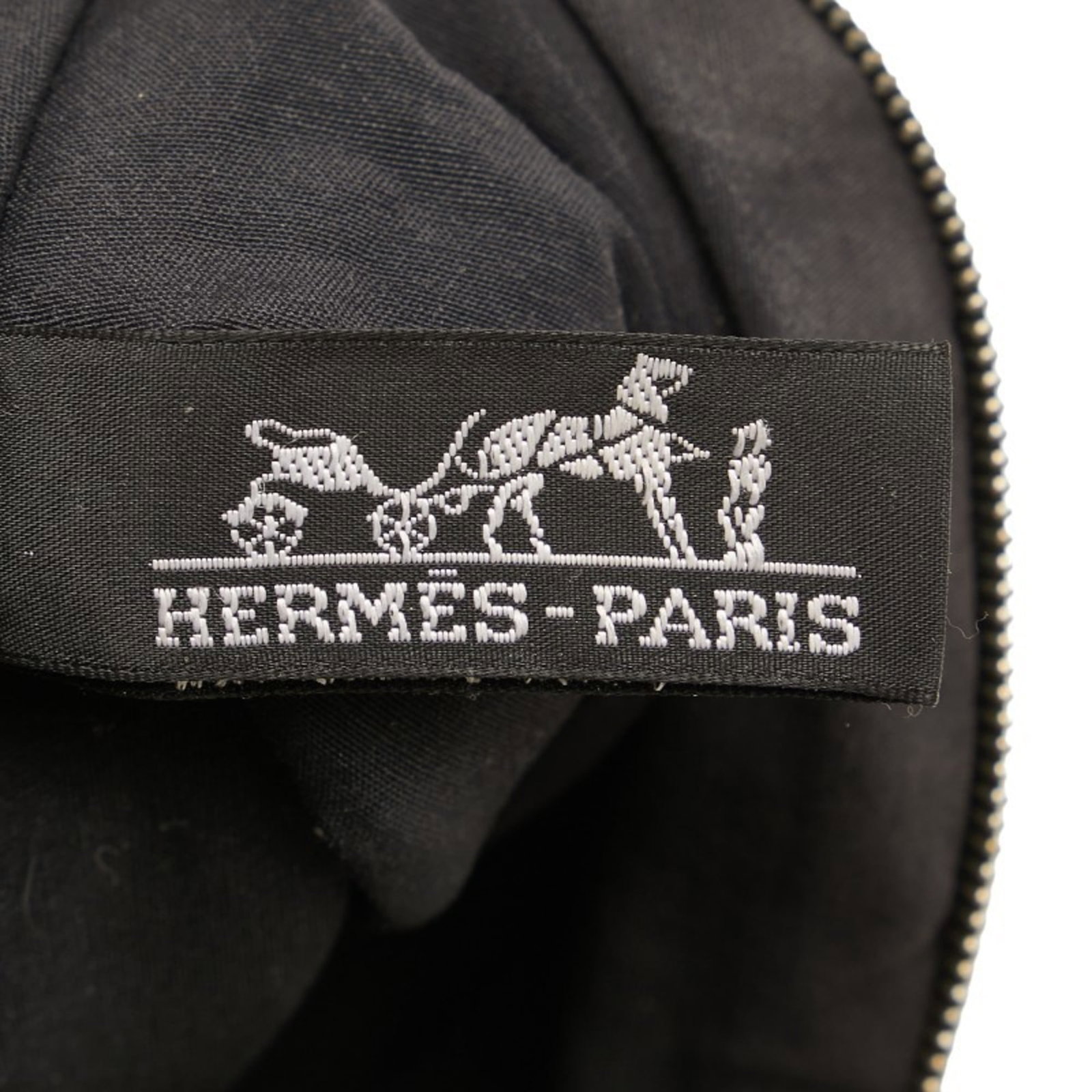 Canvas leather Hermes pouch - 9