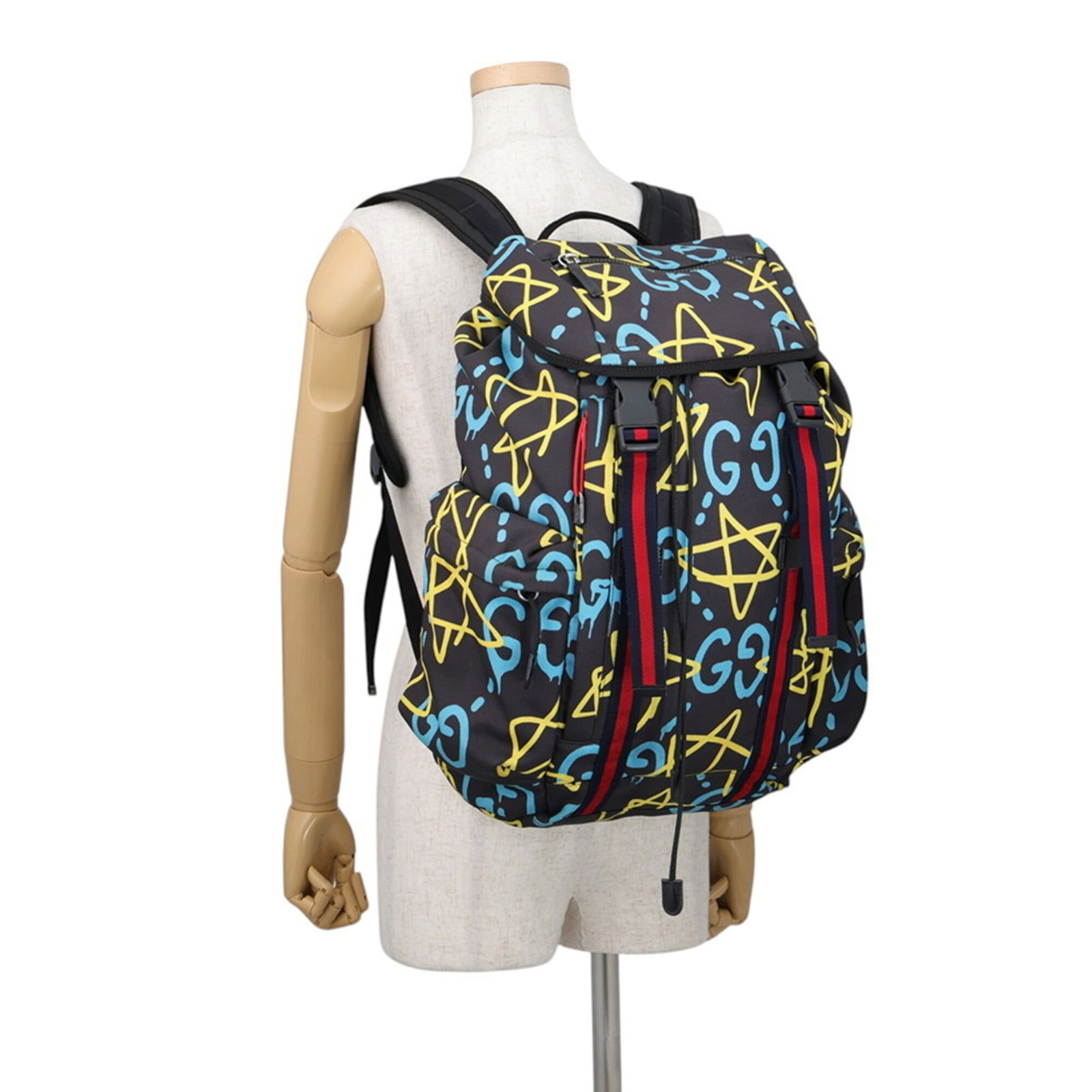 Gucci Canvas Nylon Backpack Handbag - 4