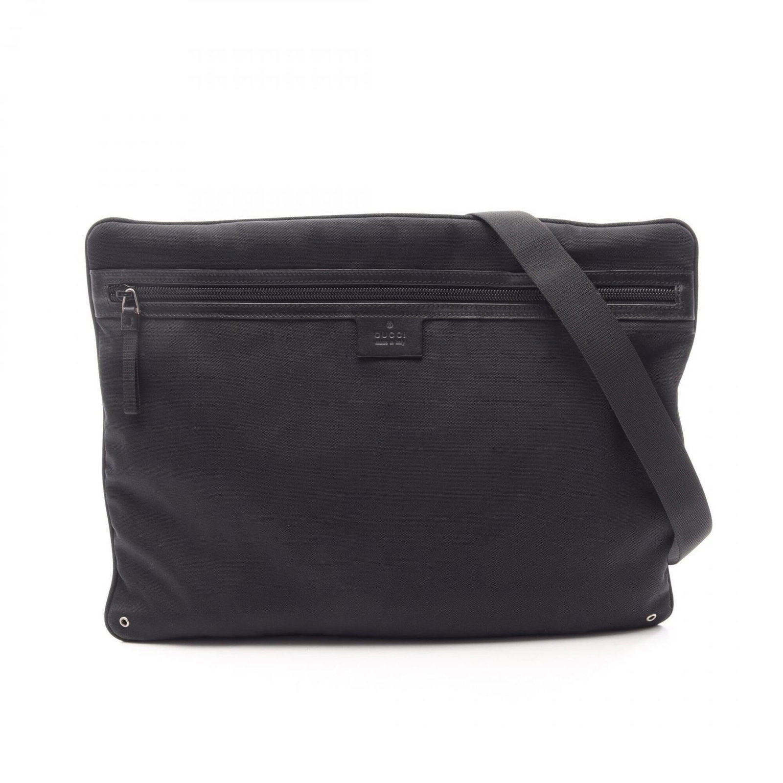 Canvas Leather Handbag Gucci Shoulder: Canvas Leather Handbag Gucci Shoulder Canvas Leather Handbag Gucci Shoulder in Black. This Gucci shoulder bag features a canvas and leather construction, with a black color and dimensions of 29.5cm x