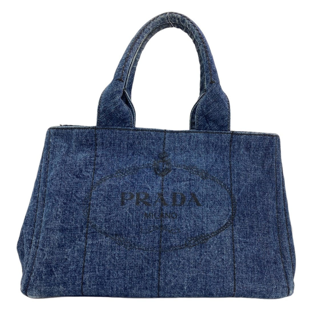 Canapa Tote Bag Denim By Prada: Canapa Tote Bag Denim By Prada Item Specifics: Brand: PRADA Style: Tote Bag Color: blue Type: Tote Bag Exterior Color: blue Exterior Material: Denim Product Disclaimer: Pre-owned unless stated. Expect