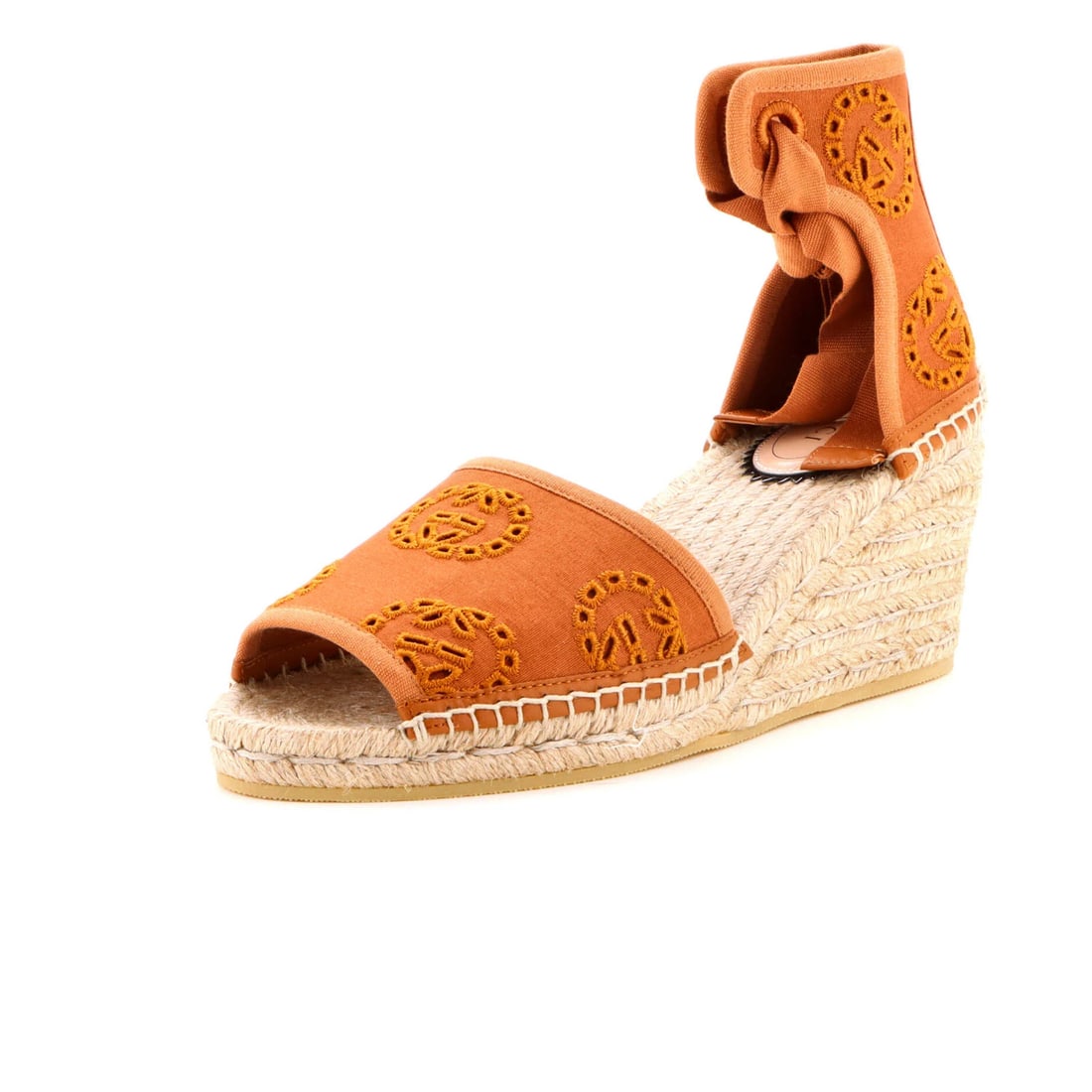 Damita Espadrilles Canvas Embroidered Interlocking Gucci Women's: Damita Espadrilles Canvas Embroidered Interlocking Gucci Women's Canvas Embroidered Interlocking Gucci Espadrilles in Brown. Made from high-quality canvas and featuring an interlocking G embroidered