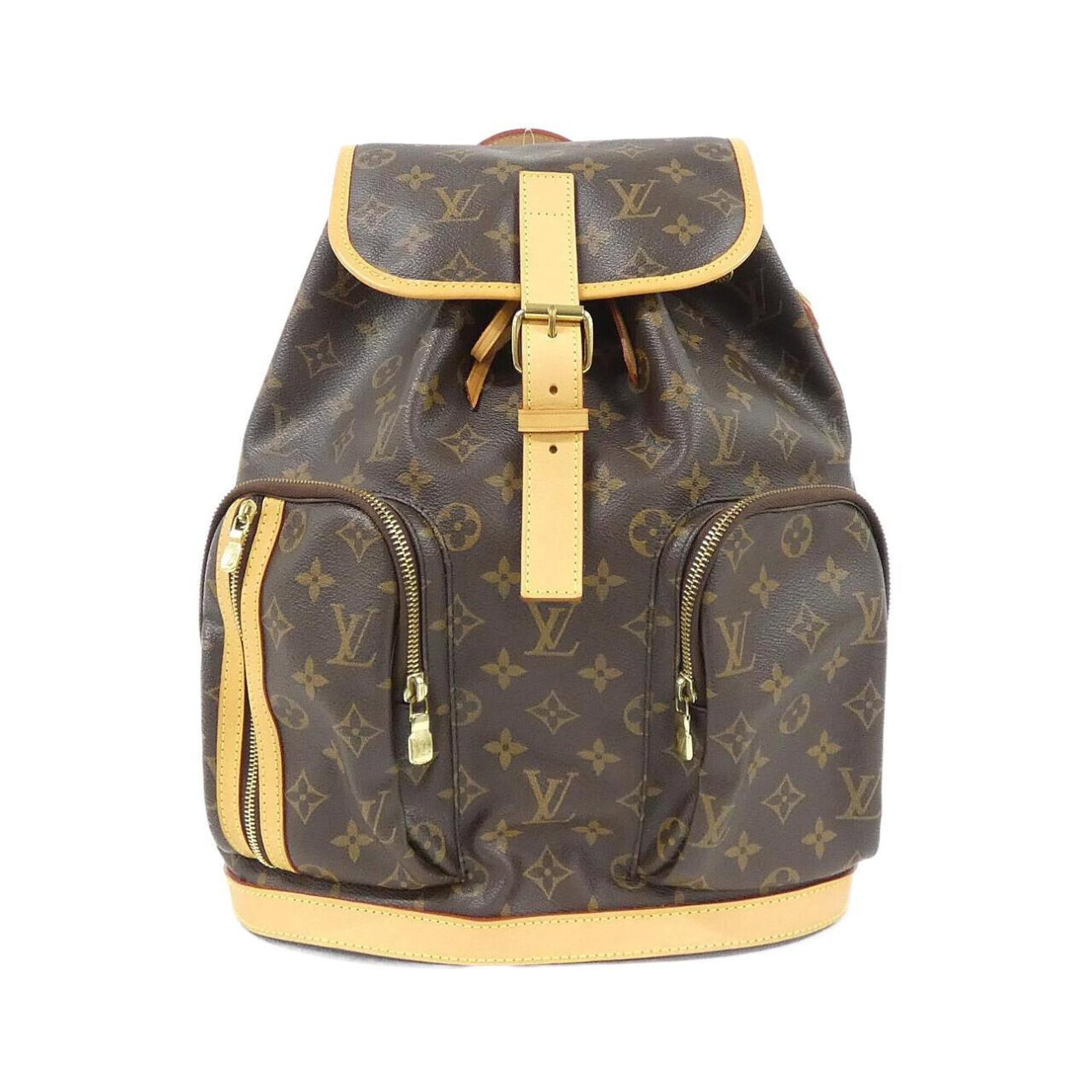 Backpack Coated Canvas Louis Vuitton: Backpack Coated Canvas Louis Vuitton Coated canvas construction provides a durable and stylish exterior, while the classic Louis Vuitton design ensures a timeless look. Measuring 38cm x 31cm x 11cm,