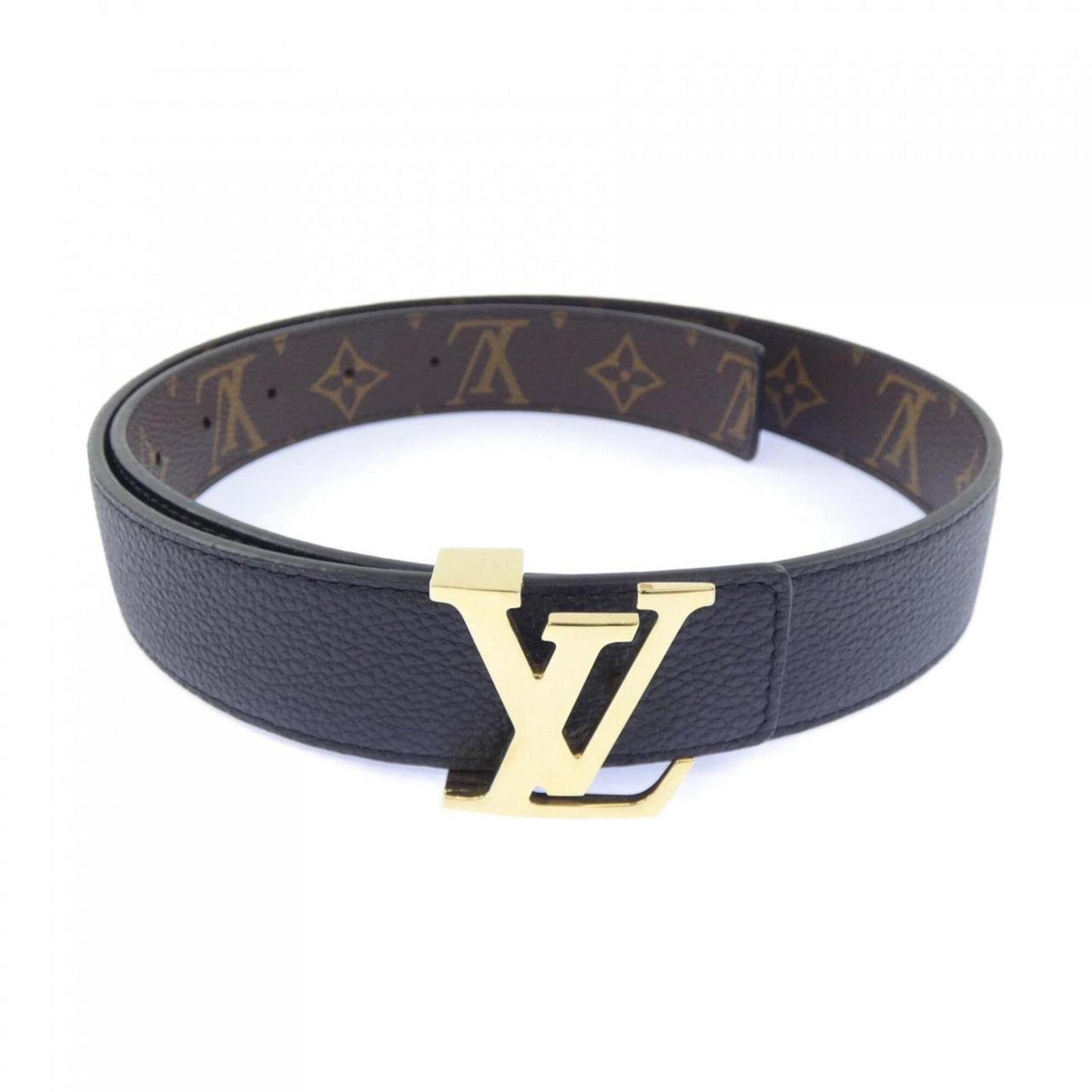 Standard belt by Louis Vuitton: Standard belt by Louis Vuitton Standard belt by Louis Vuitton, available in black and brown, features a classic design with a signature monogram pattern. The belt measures 69cm-78.5cm in length and