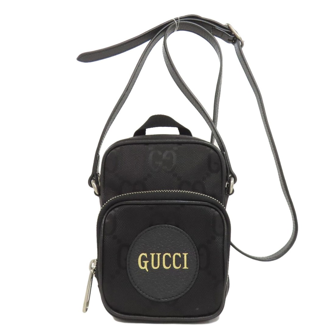Nylon Off Grid Shoulder Bag Gucci 643882: Nylon Off Grid Shoulder Bag Gucci 643882 Nylon Off Grid Shoulder Bag by Gucci is a black shoulder bag made from nylon. The bag features a black exterior, making it a versatile and stylish accessory.