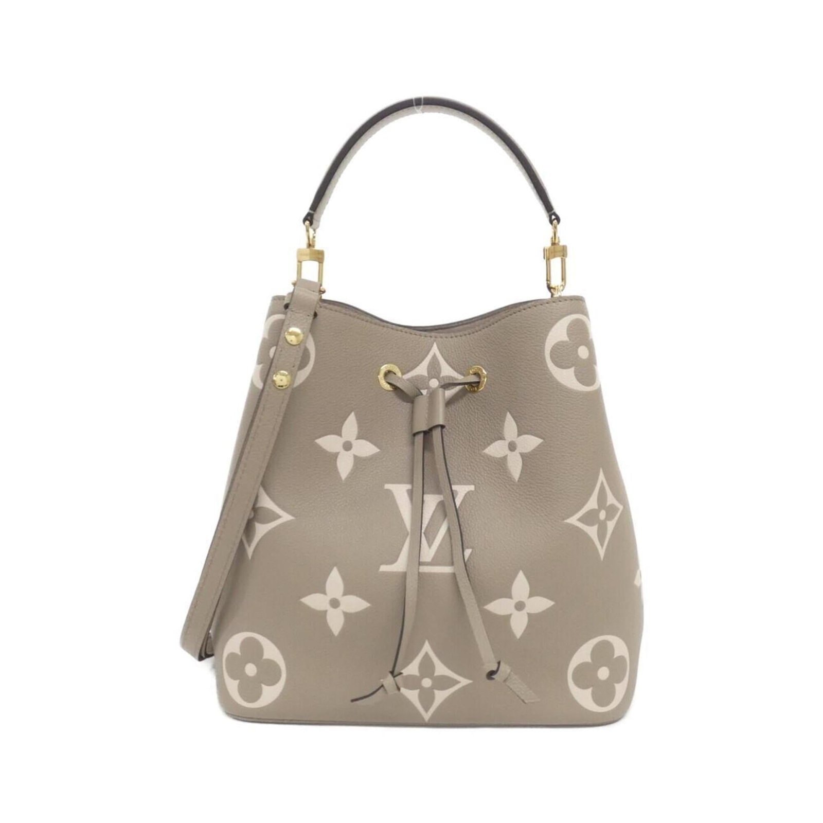 Shoulder Bag Monogram Empreinte Louis Vuitton: Shoulder Bag Monogram Empreinte Louis Vuitton Monogram Empreinte Louis Vuitton shoulder bag boasts a striking bicolor design in cream and tourterelle, set against a rich monogram Empreinte pattern.