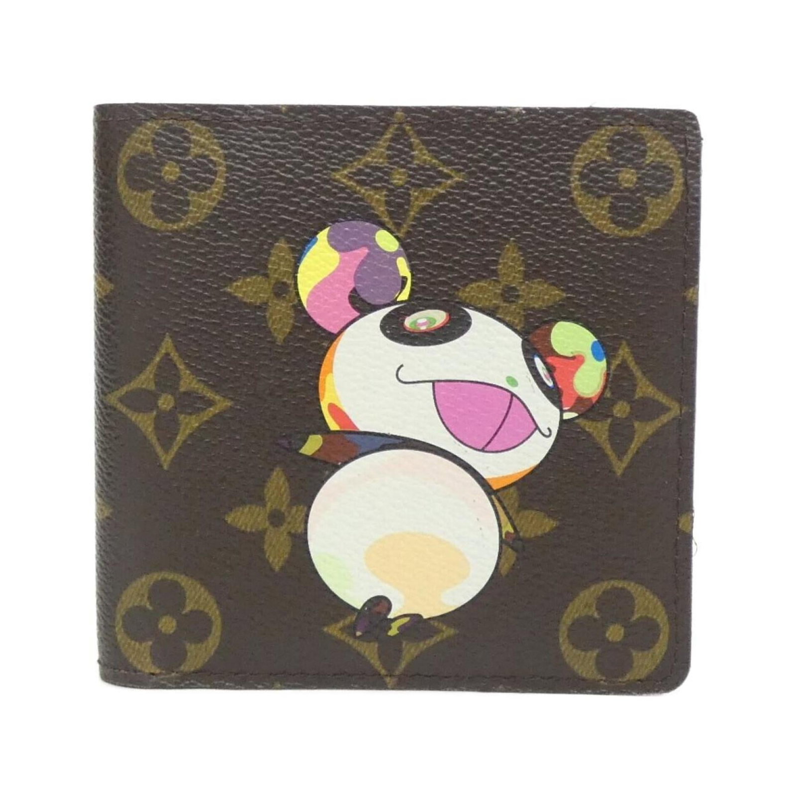Coated Canvas Bi Fold Wallet Louis Vuitton: Coated Canvas Bi Fold Wallet Louis Vuitton Marron Coated Canvas Bi Fold Wallet from Louis Vuitton, measuring 10cm x 11cm x 2cm, features a classic design with a coated canvas material. The bi-fold