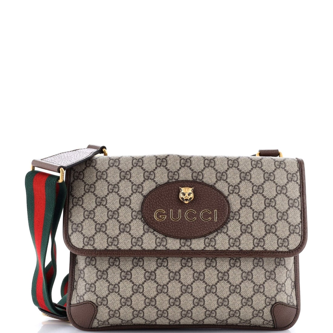 Gucci Neo Vintage Flap Messenger Coated Canvas GG Medium: Gucci Neo Vintage Flap Messenger Coated Canvas GG Medium The Gucci Neo Vintage Flap Messenger Coated Canvas GG Medium is a stylish and functional cross body bag with a classic design. Its canvas coate
