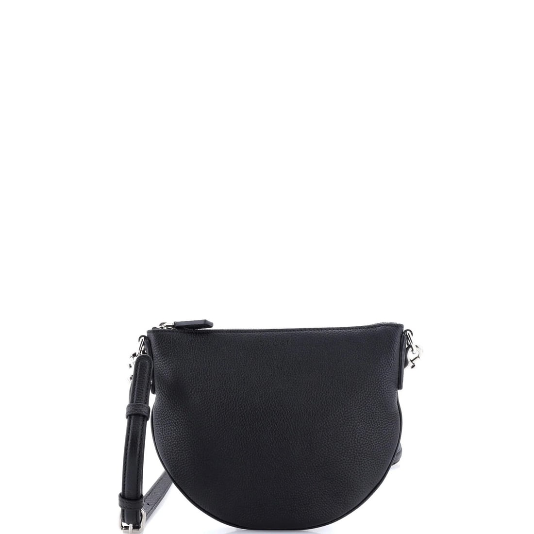 Small leather bag crossbody Gucci: Small leather bag crossbody Gucci Small Gucci crossbody bag in black leather with silver hardware, featuring a neutral interior and minor scuffs and discoloration. The bag's exterior shows minor