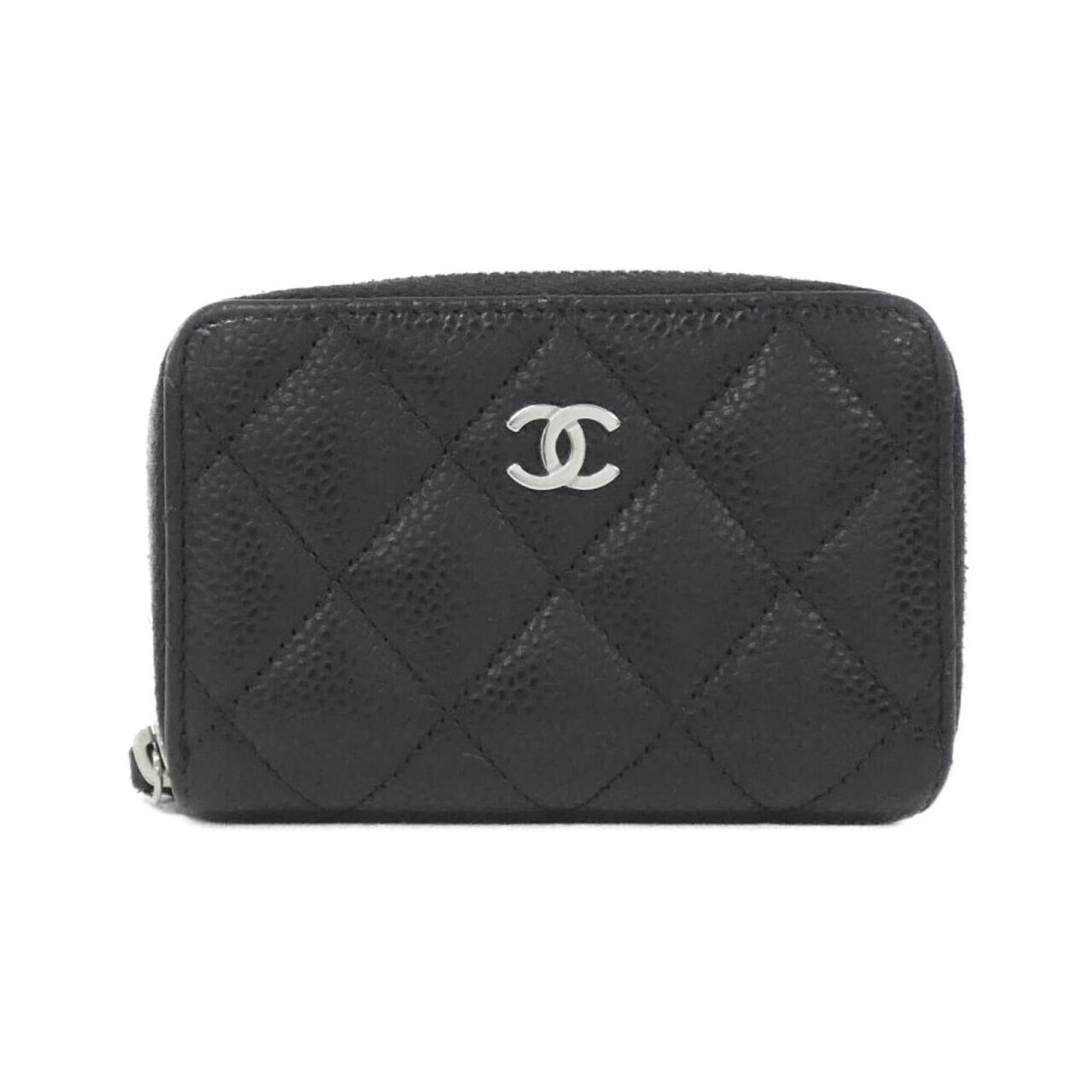Coin Case Grained Calfskin by Chanel: Coin Case Grained Calfskin by Chanel Grained Calfskin Coin Case by Chanel - A sleek and sophisticated accessory, this coin case features a classic design and premium materials, crafted from