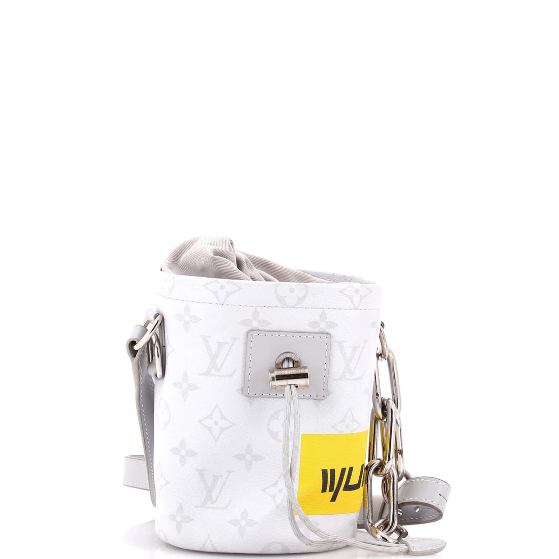 Nano Bag Logo Story Limited Edition Louis Vuitton Chalk Monogram: Nano Bag Logo Story Limited Edition Louis Vuitton Chalk Monogram The Louis Vuitton Chalk Nano Bag Logo Story Limited Edition is a unique and stylish accessory, featuring a distinctive gray canvas