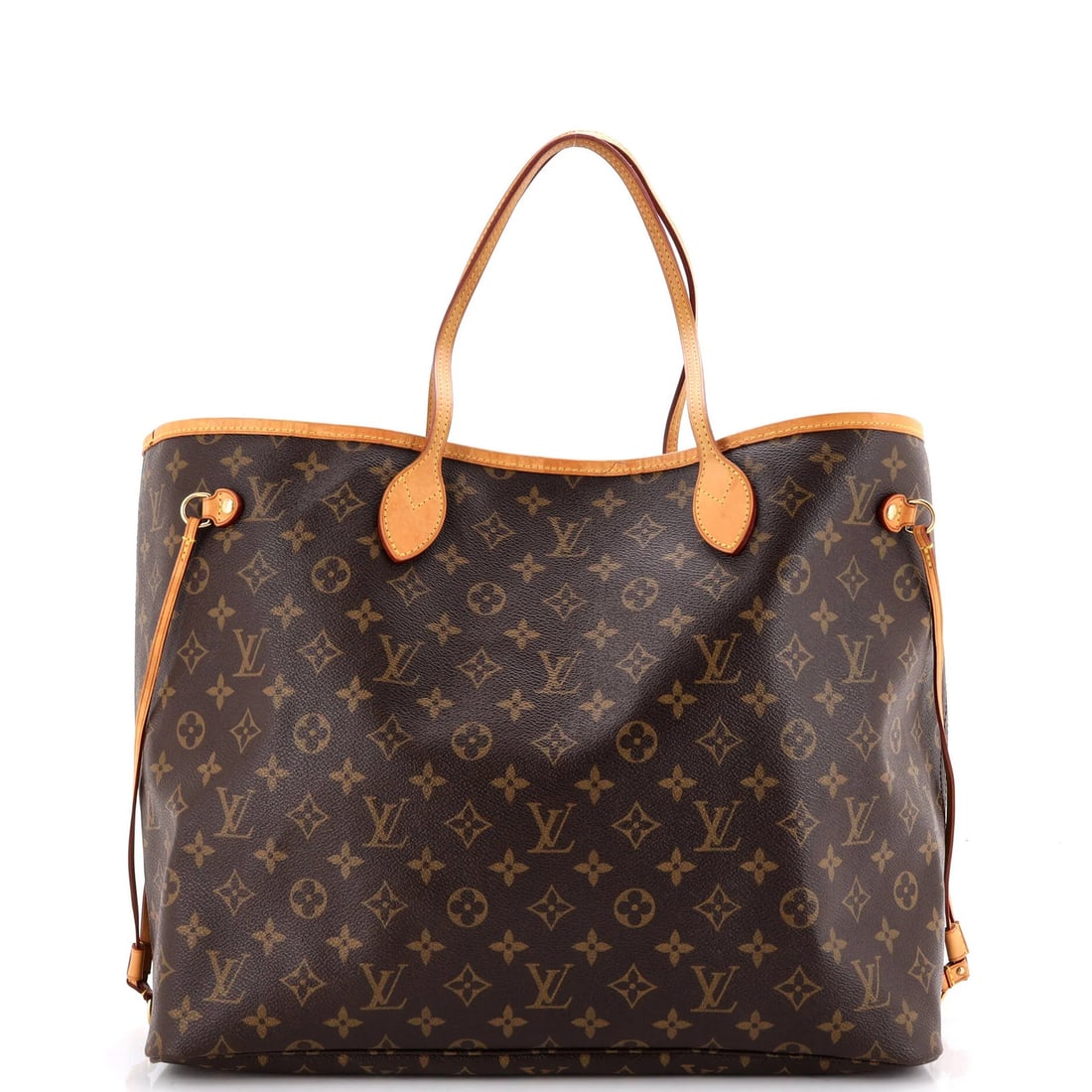 Tote GM Canvas Monogram Neverfull Louis Vuitton: Tote GM Canvas Monogram Neverfull Louis Vuitton Brown Louis Vuitton GM Neverfull Tote with Monogram Canvas Exterior, featuring a classic design and sturdy construction. This pre-owned tote boasts a