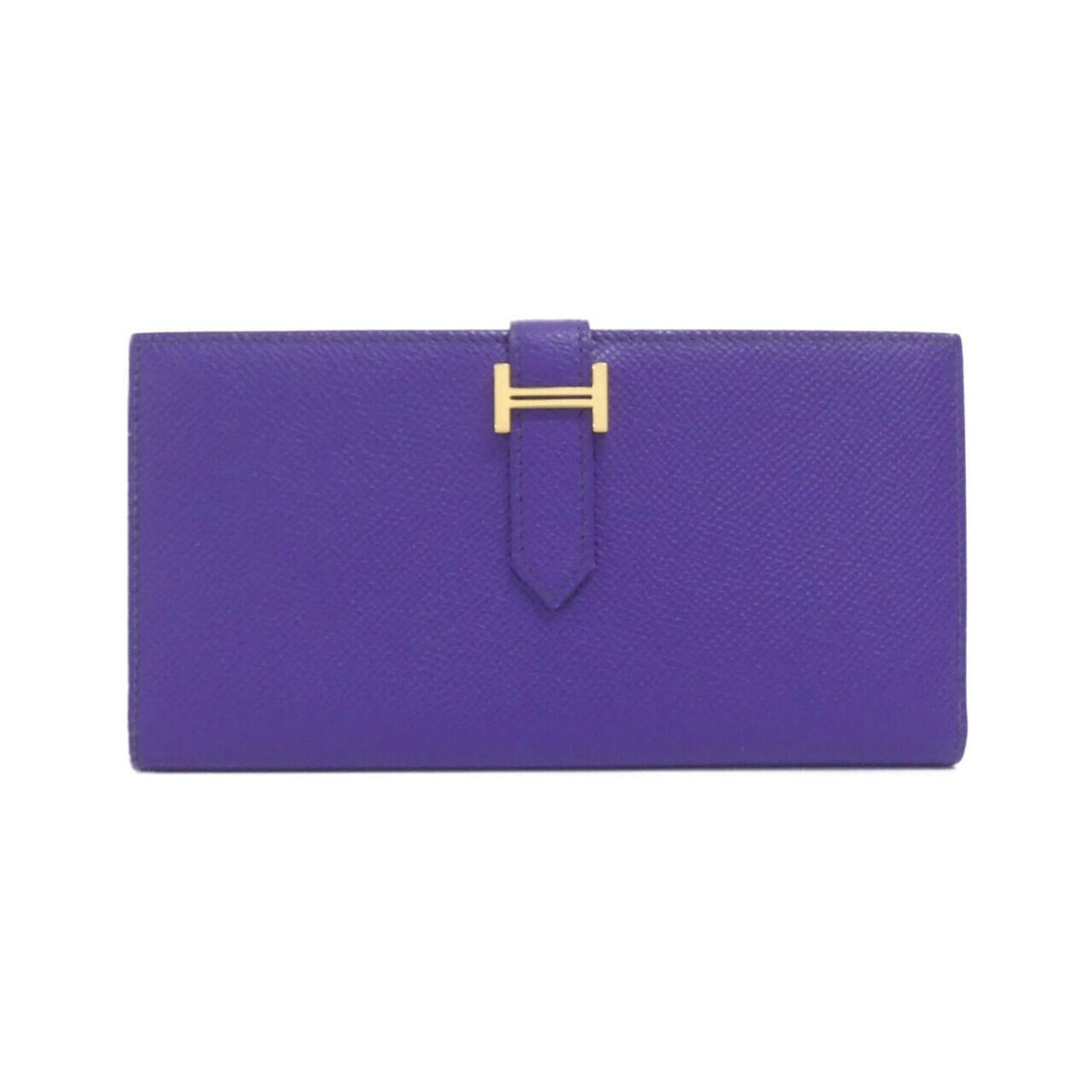 Epsom Leather Bi fold Wallet Hermes: Epsom Leather Bi fold Wallet Hermes Item Specifics: Brand: Hermes MPN: 038671CC Type: Long wallet (bi-fold) Gender: Men,Women Material: Epsom leather Color: Purple Size (HxWxD): 9cm x 17.5cm x 1cm /