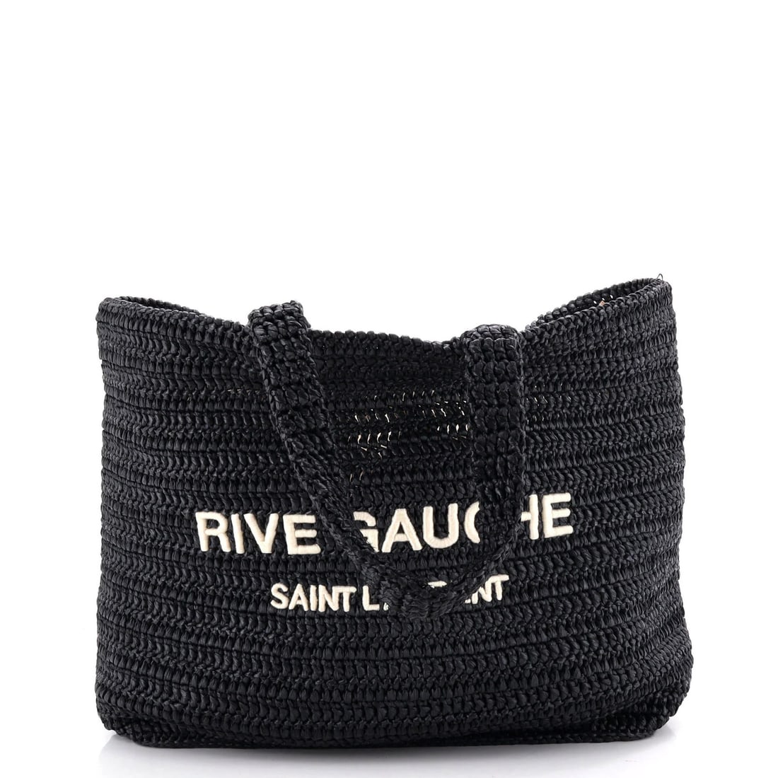 Saint Laurent Rive Gauche Supple Tote Raffia (1 of 5)