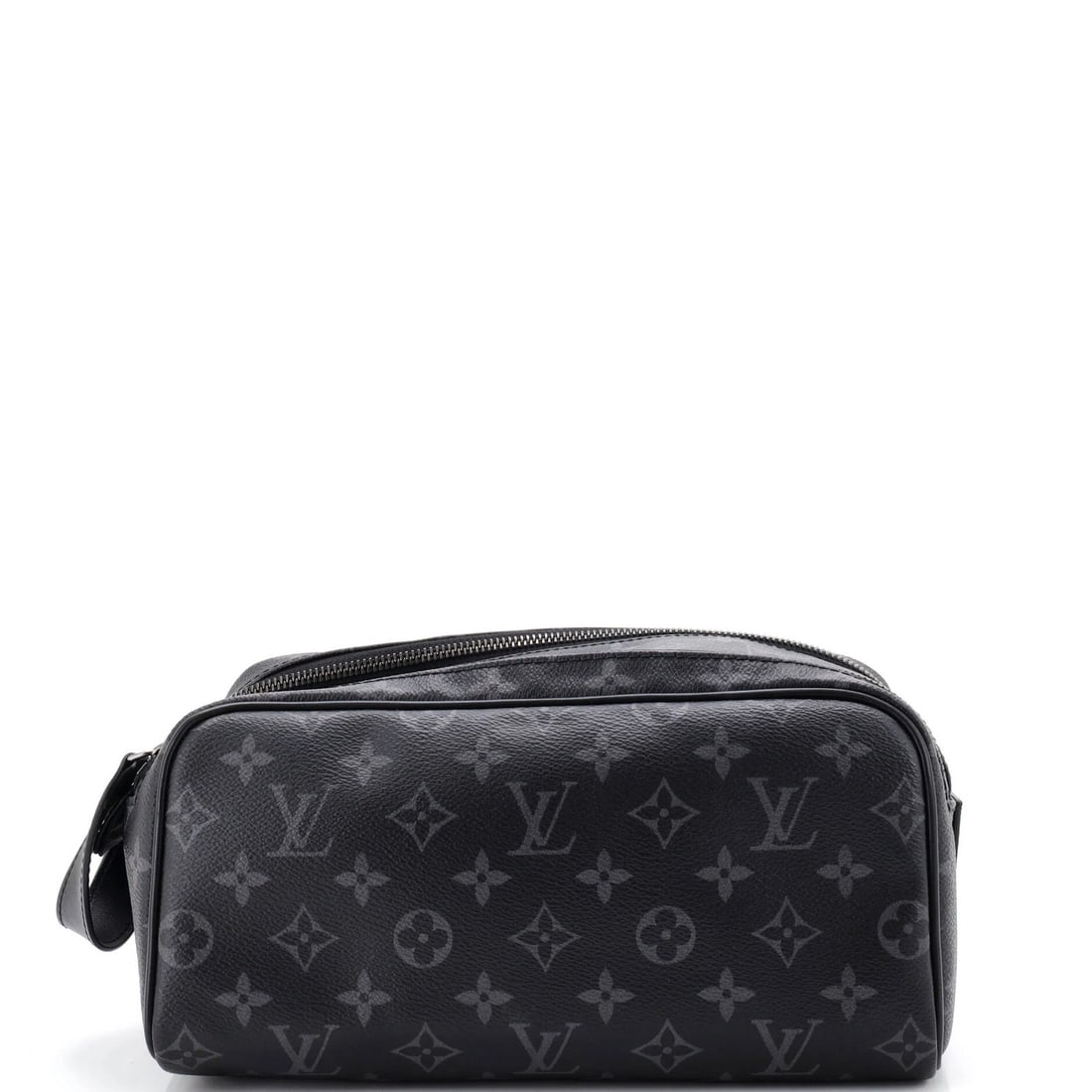 Canvas Monogram Eclipse Dopp Toiletry Pouch Vuitton: Canvas Monogram Eclipse Dopp Toiletry Pouch Vuitton Canvas Monogram Eclipse Dopp Toiletry Pouch Vuitton is a black canvas exterior, leather interior monogram eclipse canvas style toiletry pouch from