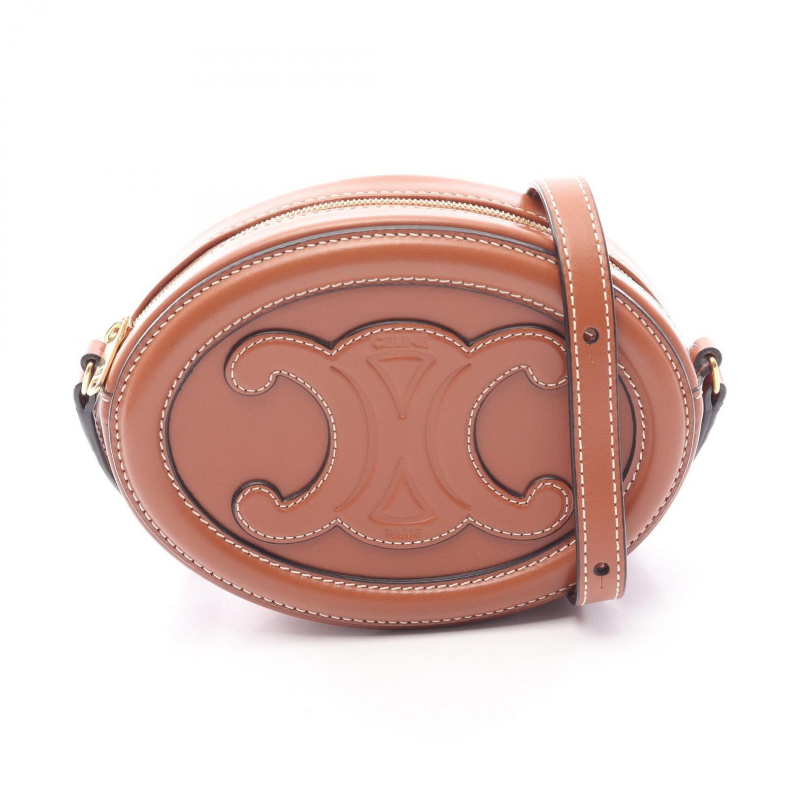 Handbag Leather Shoulder Bag Celine: Handbag Leather Shoulder Bag Celine Item Specifics: Brand: Celine Type: Handbag, Shoulder bag Material: Leather Color: Brown Gender: Women Size (HxWxD): 12cm x 16cm x 4.5cm / 4.72'' x 6.29'' x 1.77''