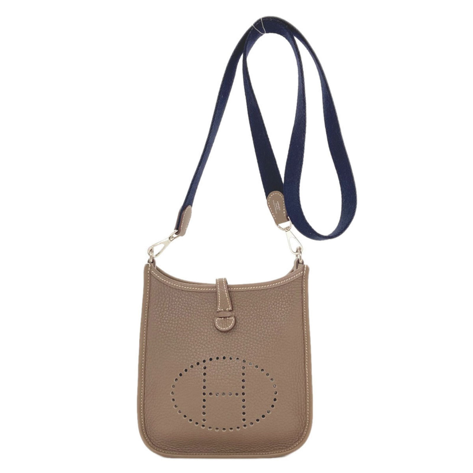 Hermes Shoulder Bag Taurillon Clemence Leather: Hermes Shoulder Bag Taurillon Clemence Leather Taurillon Clemence leather, a signature Herm?s material, adorns this elegant shoulder bag, offering a sophisticated and timeless design. With its Etoupe 