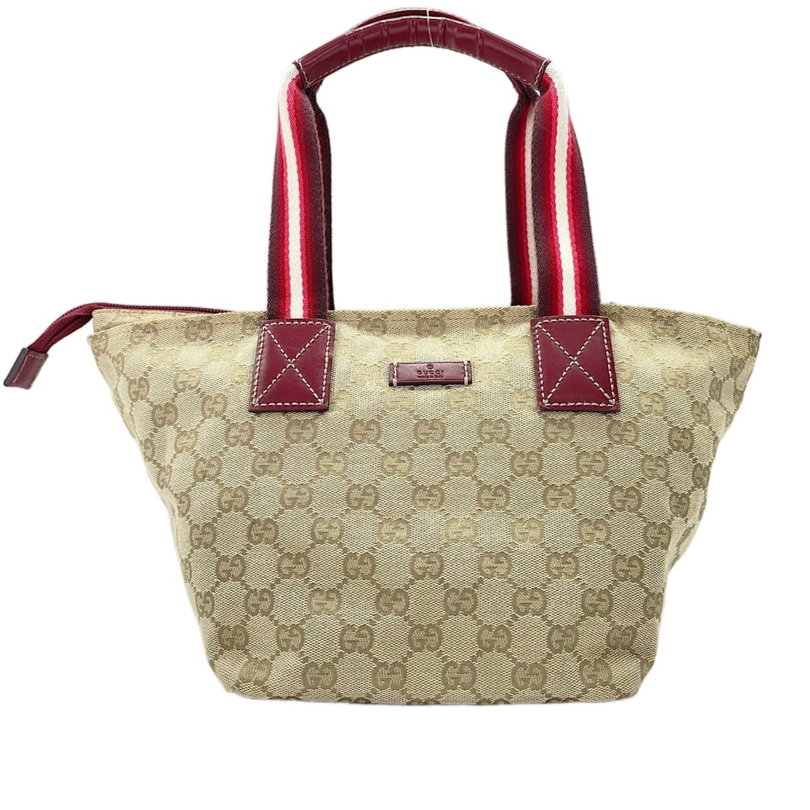 Bag Tote Gucci: Bag Tote Gucci Gucci's iconic tote bag boasts a timeless beige color and sleek design, measuring 20cm x 18cm x 18cm. The bag's 16cm drop handle provides a comfortable carry, while its compact size