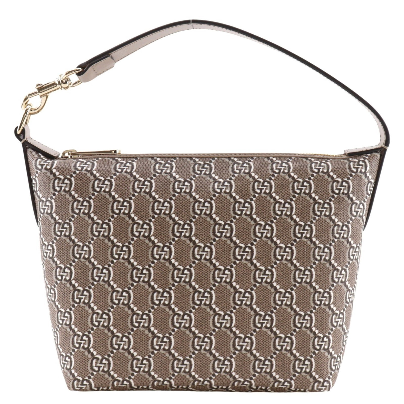 Shoulder Bag Pvc Gucci: Shoulder Bag Pvc Gucci This Gucci shoulder bag is made from PVC and features a brown color. It has a size of 18cm x 19cm x 10cm, making it a compact and portable accessory. The bag's design is