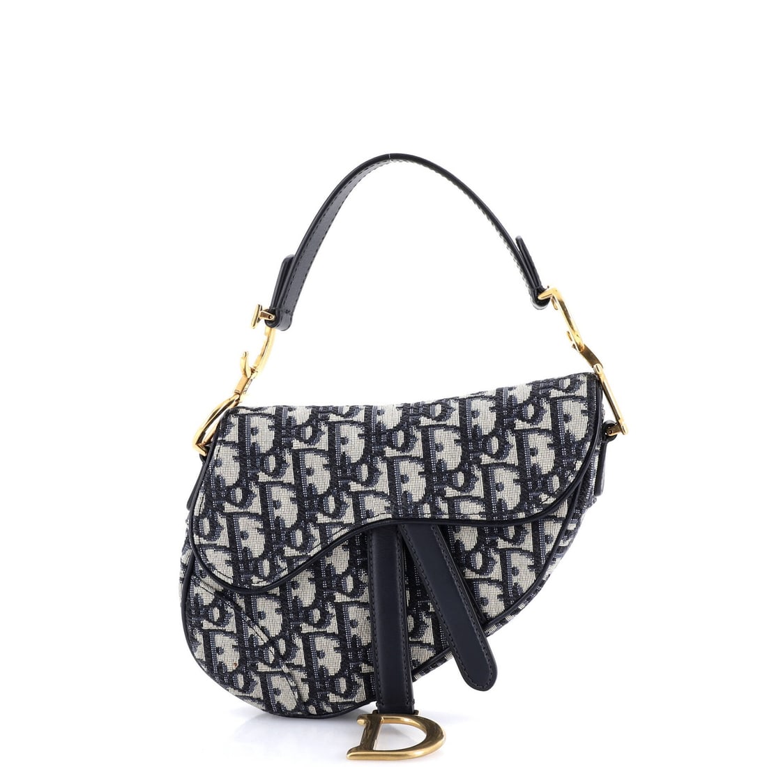 Canvas Oblique Christian Dior Saddle Mini: Canvas Oblique Christian Dior Saddle Mini Canvas Oblique Christian Dior Saddle Mini - A stylish and compact shoulder bag with a classic oblique design, featuring a canvas exterior in a vibrant blue