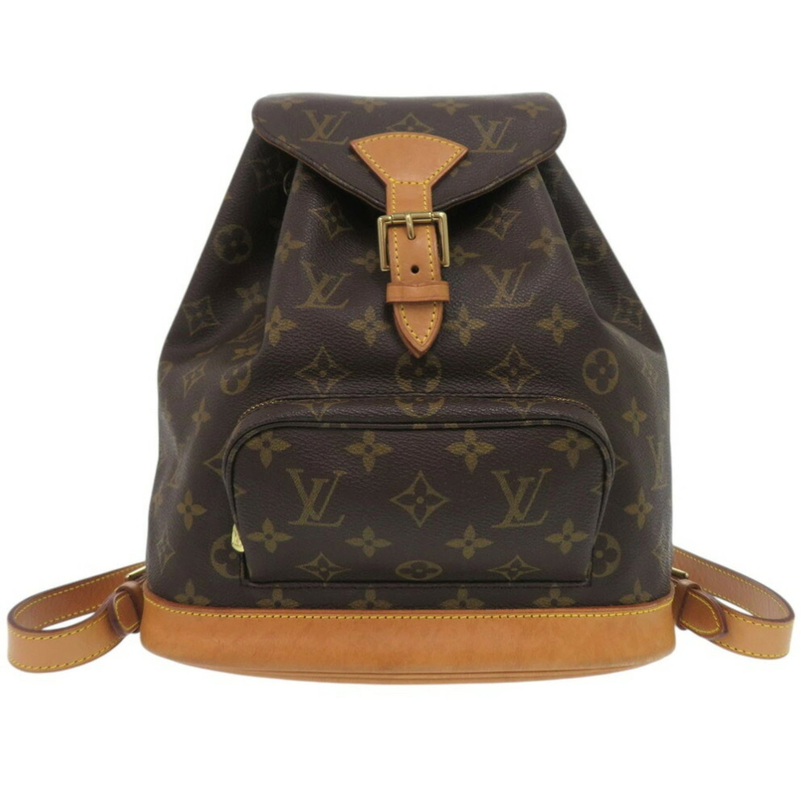 Vuitton Louis Monogram Backpack: Vuitton Louis Monogram Backpack Brown Monogram Louis Vuitton Backpack. Made from high-quality materials, this classic backpack features the iconic Louis Vuitton monogram pattern. Its compact size and
