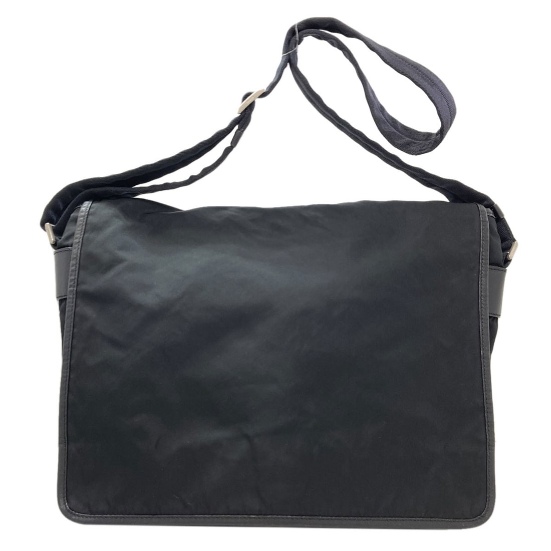 Logo Nylon Bag Shoulder Prada: Logo Nylon Bag Shoulder Prada Black nylon shoulder bag with a classic PRADA design, featuring a sleek and modern silhouette. The bag's exterior is made from durable nylon, providing a long-lasting