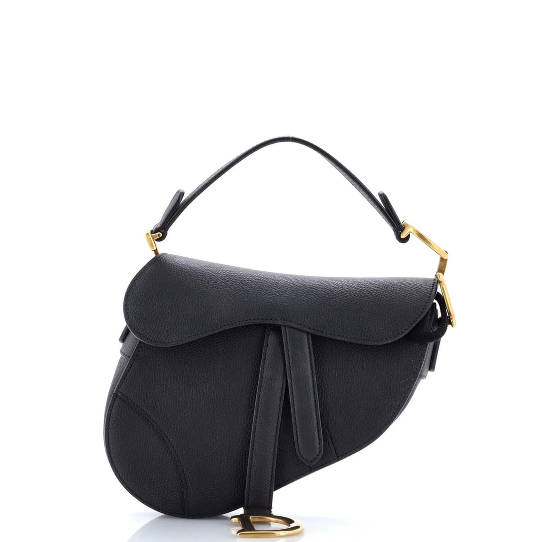 Mini Leather Christian Dior Saddle Handbag (1 of 7)