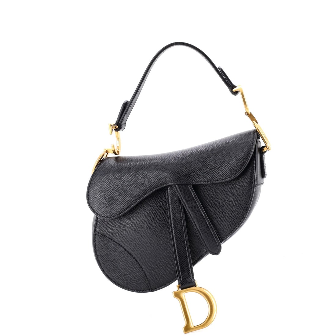 Mini Leather Christian Dior Saddle Handbag (1 of 6)