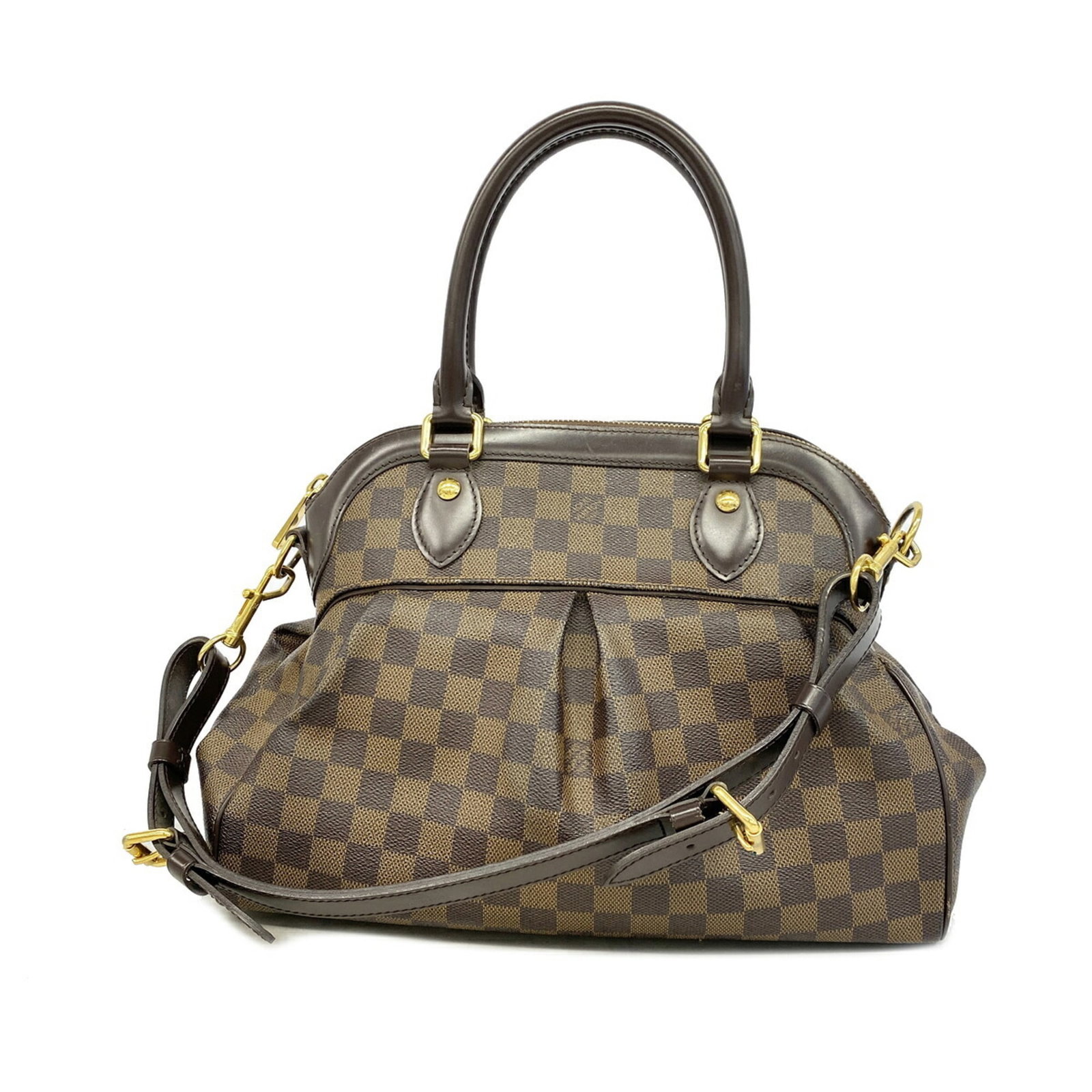 Handbag Louis Vuitton: Handbag Louis Vuitton Ebene Louis Vuitton handbag with classic design and signature monogram pattern. Measuring 25cm x 33.5cm x 14cm, this stylish accessory features a timeless combination of form and