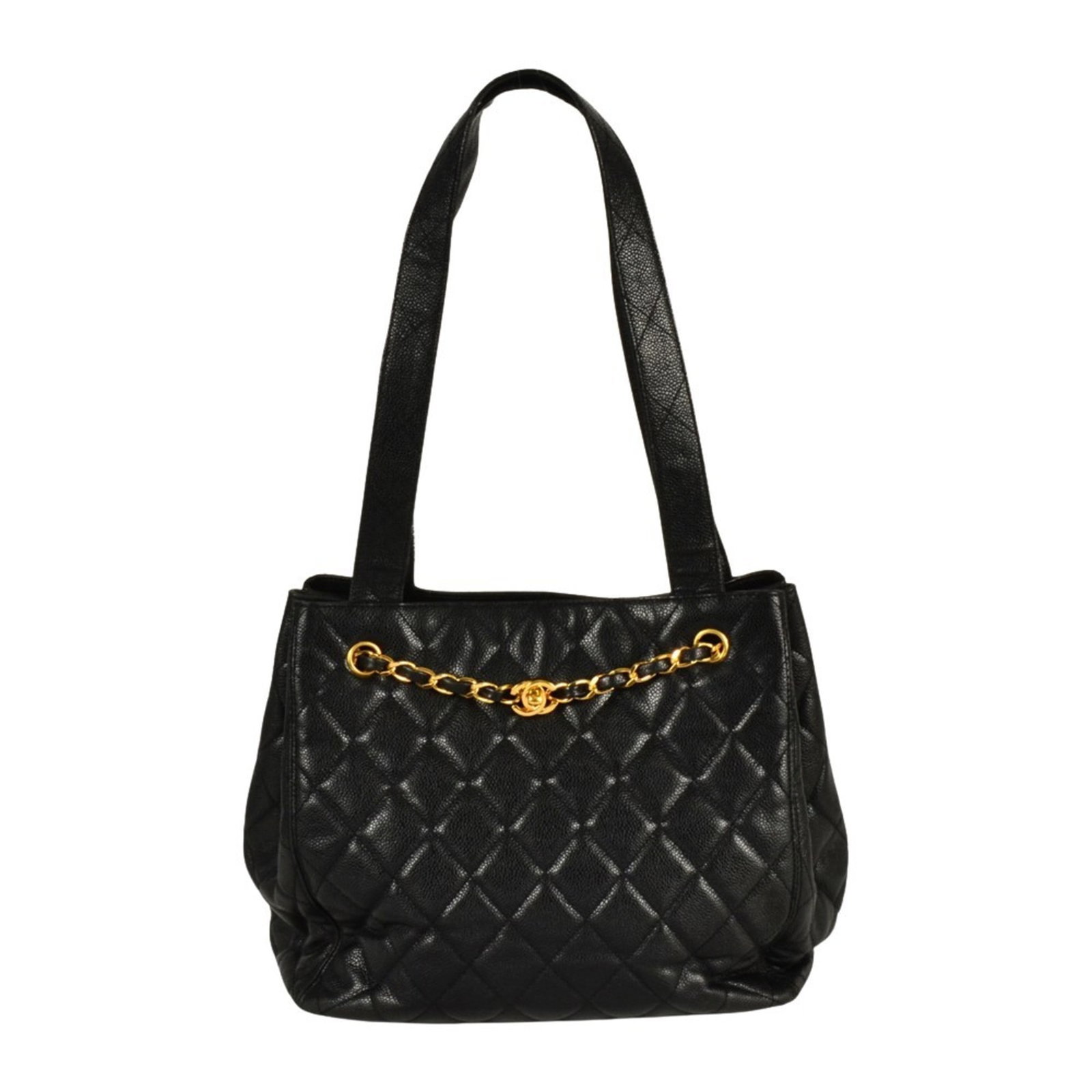Calfskin Grained Chanel Bag Shoulder: Calfskin Grained Chanel Bag Shoulder Calfskin Grained Chanel Bag Shoulder is made from high-quality Grained Calfskin, a distinctive material that gives the bag its unique texture and character. The