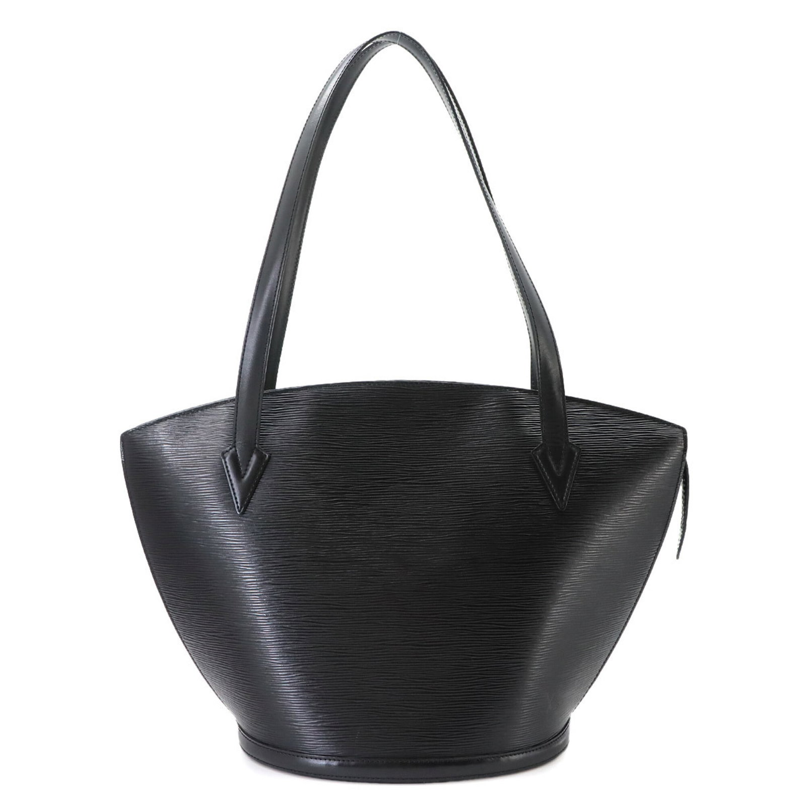 Louis Vuitton Epi Leather Tote Bag: Louis Vuitton Epi Leather Tote Bag Black Epi leather tote bag from Louis Vuitton, featuring gold hardware and measuring 30cm x 44cm x 17cm. Weighing 780g, it has a 62cm long handle. Made from
