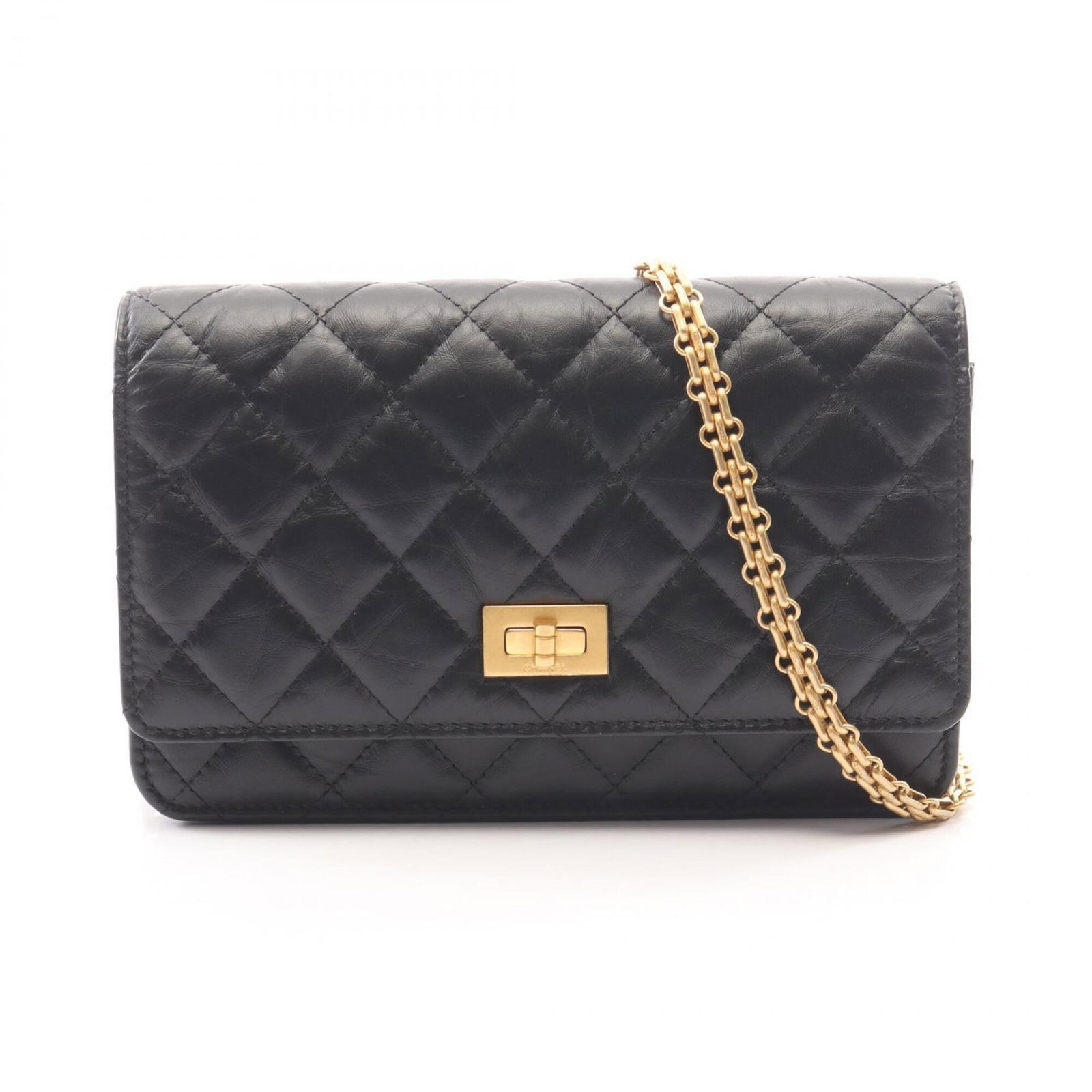 Shoulder Bag Leather Handbag Chanel: Shoulder Bag Leather Handbag Chanel Black leather shoulder bag with gold hardware, featuring calfskin material and a sleek 13cm x 19cm x 3cm design. This stylish handbag is made from high-quality