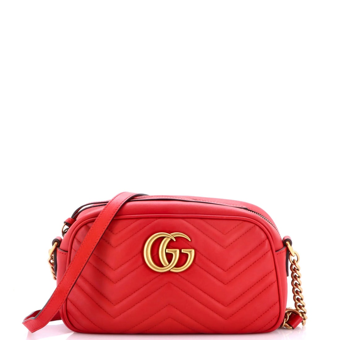 Gucci GG Marmont Shoulder Bag Matelasse Leather Small: Gucci GG Marmont Shoulder Bag Matelasse Leather Small Small in size but big on style, this Gucci GG Marmont Shoulder Bag Matelasse Leather is a chic accessory for everyday carry. With its signature