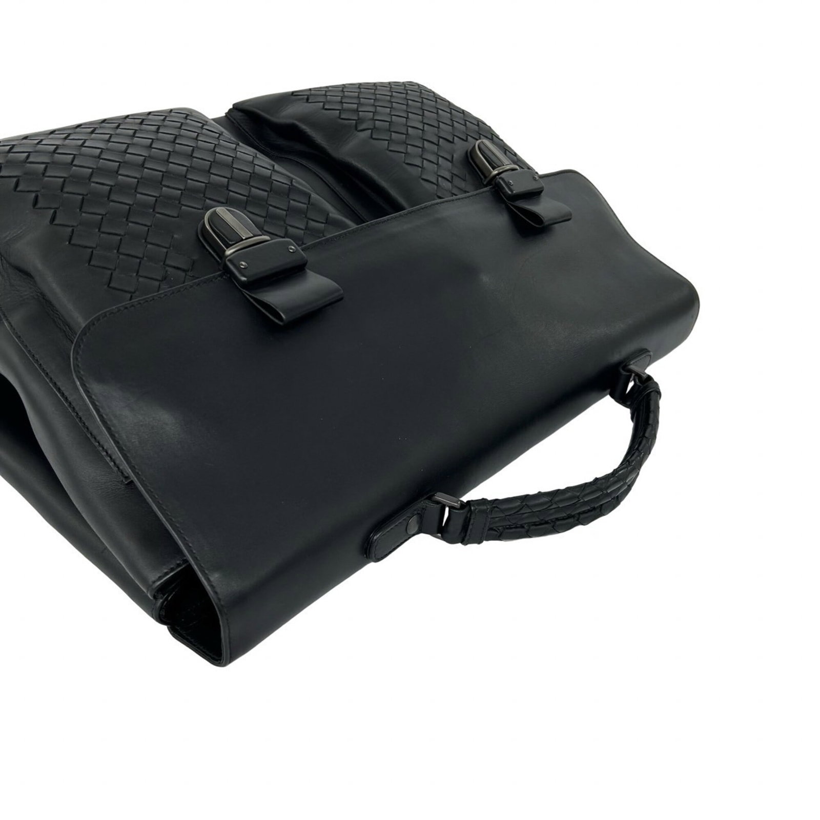 Leather Briefcase Bottega - 4