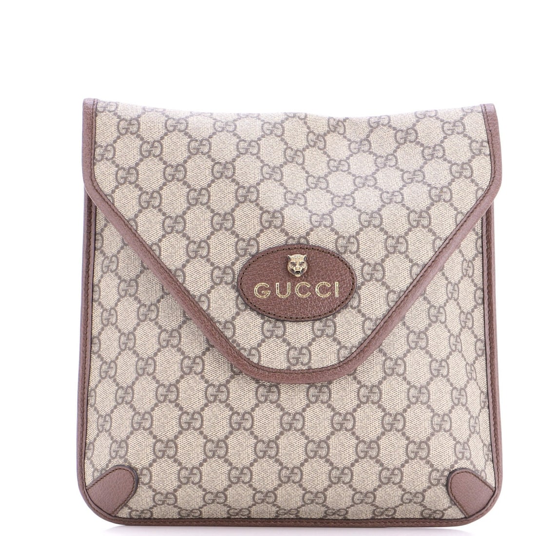 GG Coated Canvas Medium Gucci Envelope Messenger Vintage Neo: GG Coated Canvas Medium Gucci Envelope Messenger Vintage Neo Canvas Coated Medium Gucci Envelope Messenger Neo Vintage Bag in Brown. This GG Coated Canvas Medium Gucci Envelope Messenger Neo Vintage