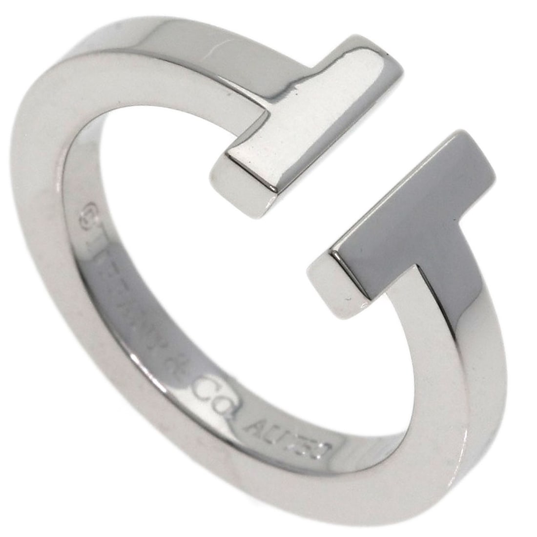 Tiffany Co Twire Ring White K18 Gold: Tiffany Co Twire Ring White K18 Gold K18 White Gold Tiffany Co Twire Ring in Size 5(US) - A sleek and modern ring featuring a unique Twire design, crafted from high-quality K18 White Gold. This
